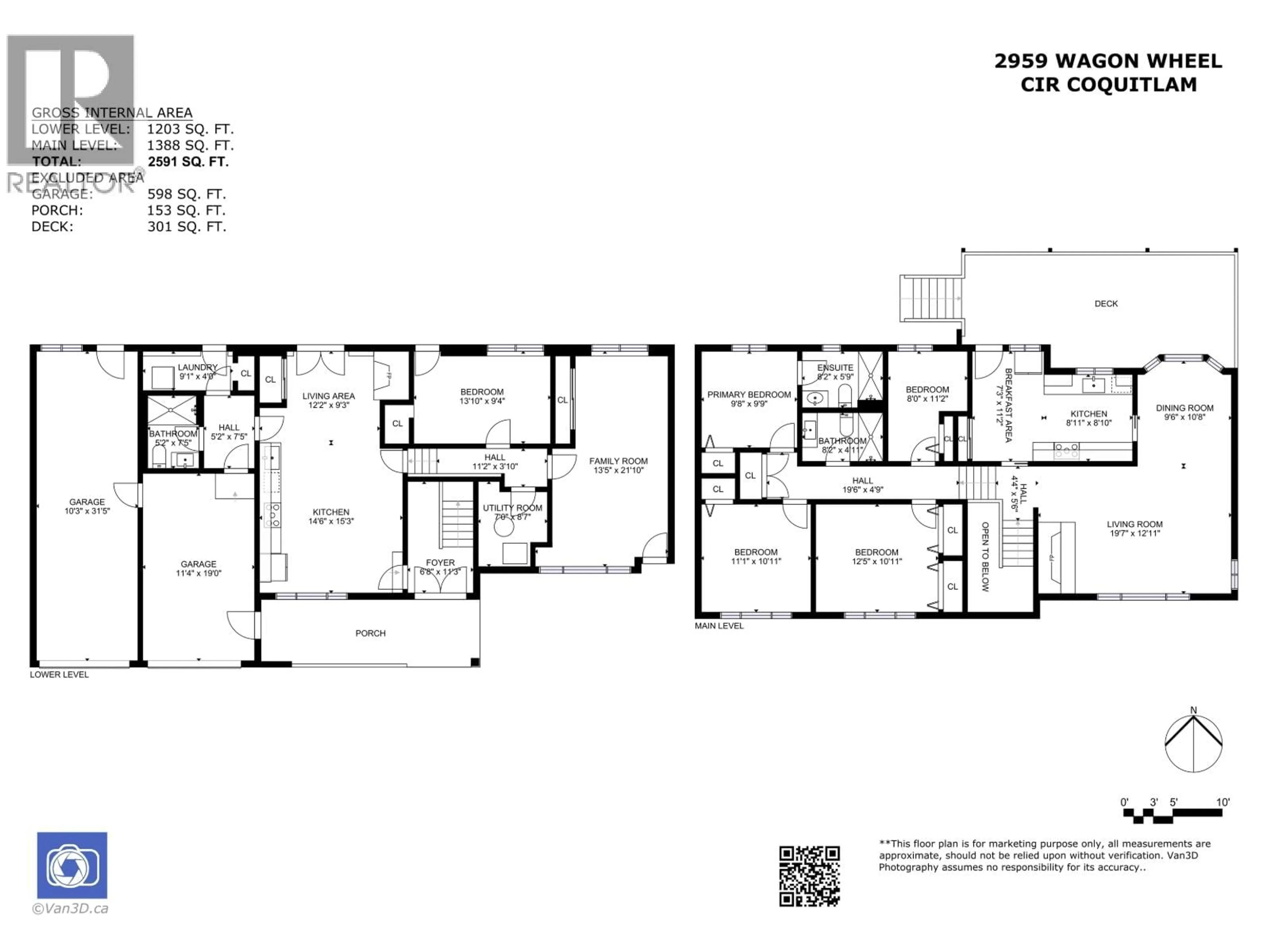 Floor plan for 2959 WAGON WHEEL CIRCLE, Coquitlam British Columbia V3C2E7