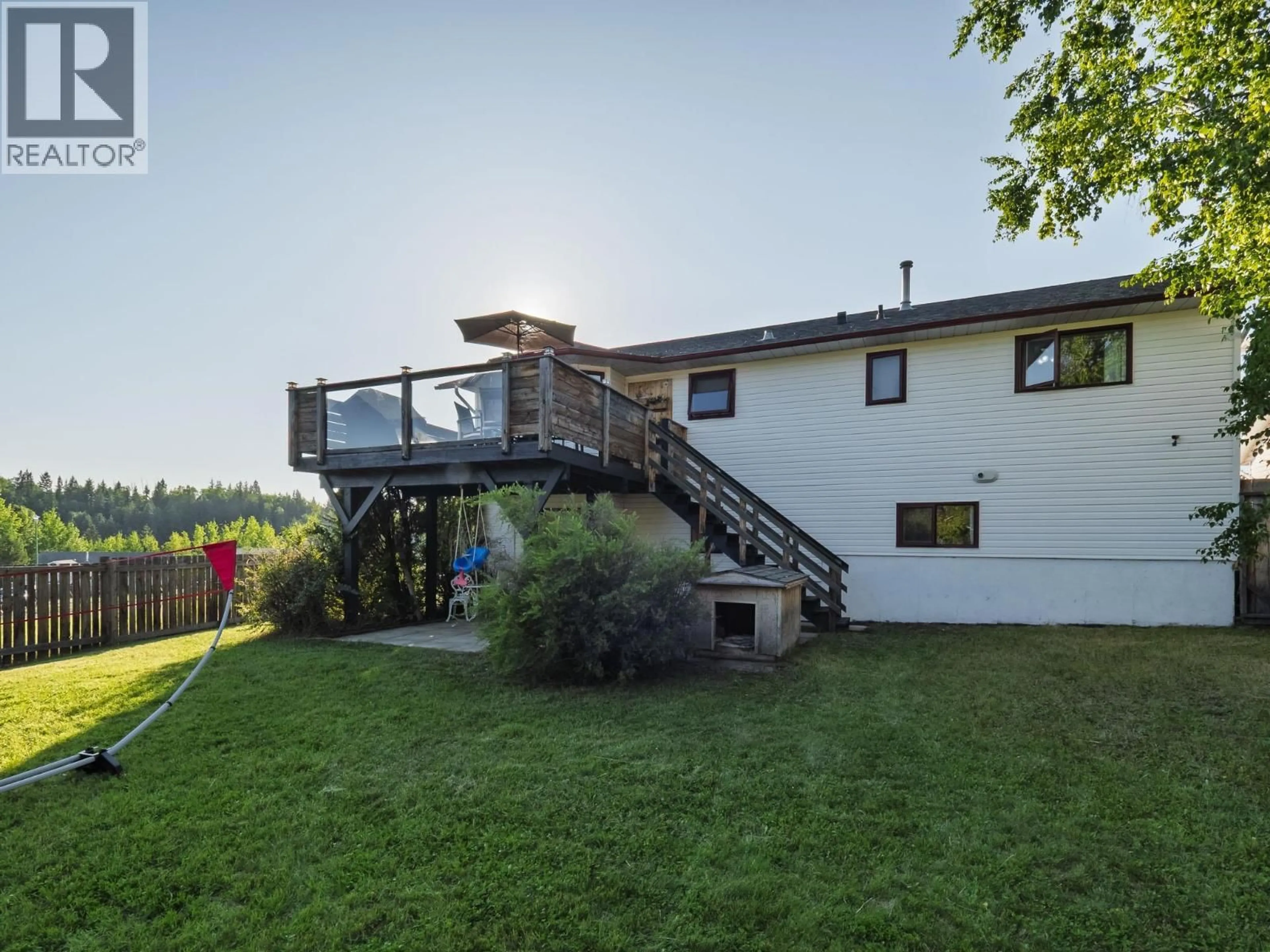 A pic from outside/outdoor area/front of a property/back of a property/a pic from drone, mountain view for 3468 CLEARWOOD CRESCENT, Prince George British Columbia V2K4R1