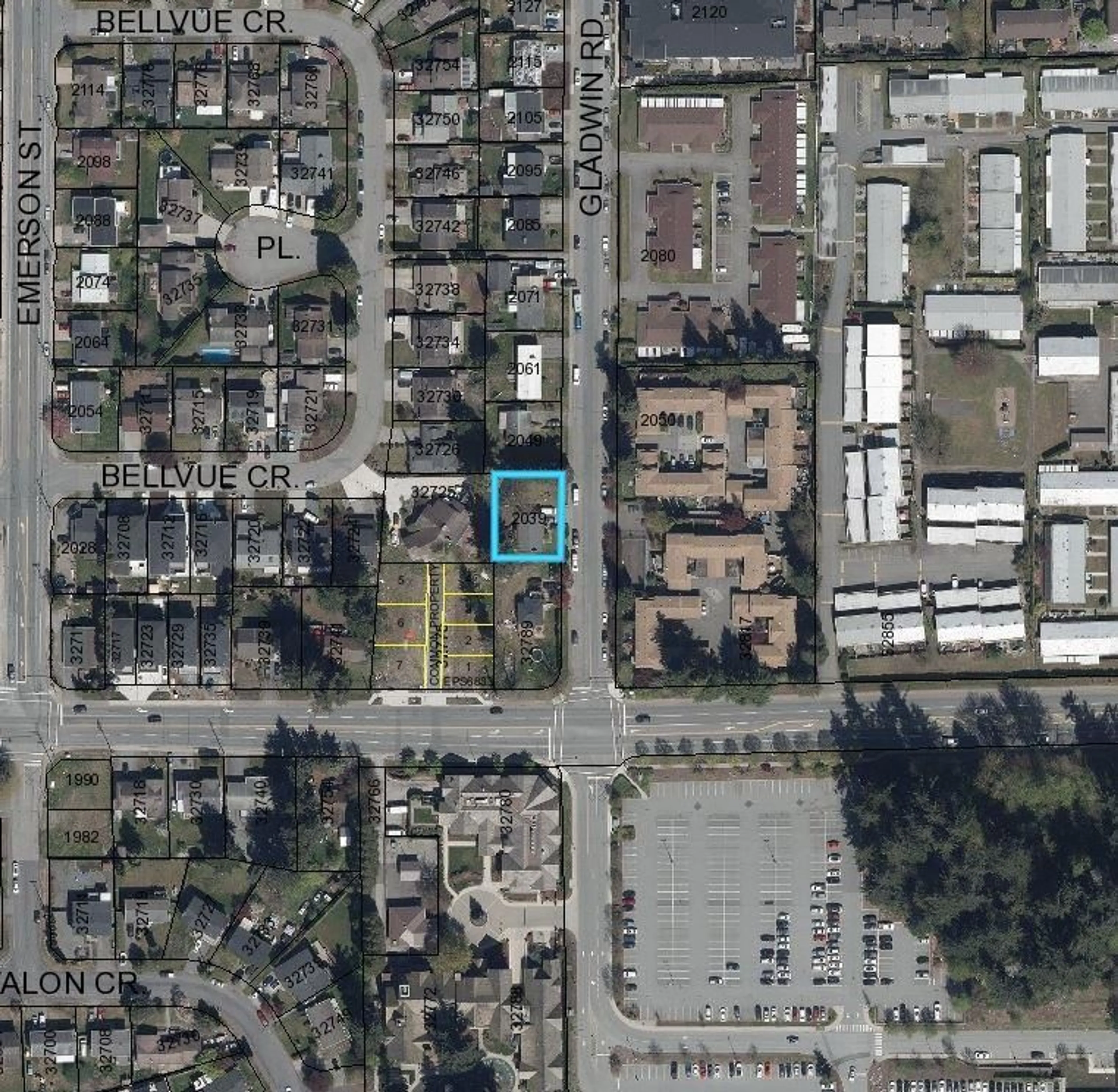 Picture of a map for 2039 GLADWIN, Abbotsford British Columbia V2S2Y5