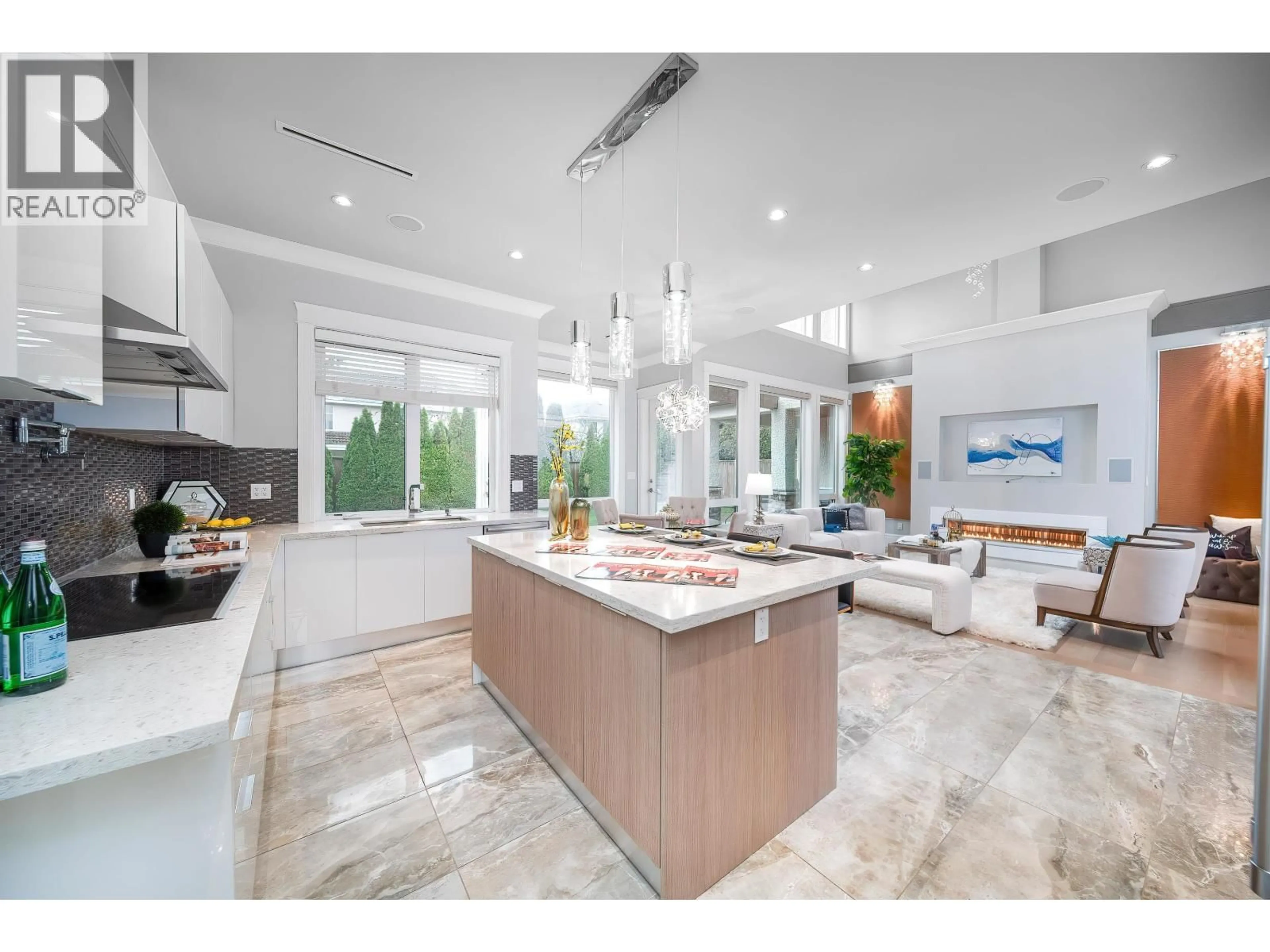 Open concept kitchen, ceramic/tile floor for 7673 DAMPIER DRIVE, Richmond British Columbia V7C4M3