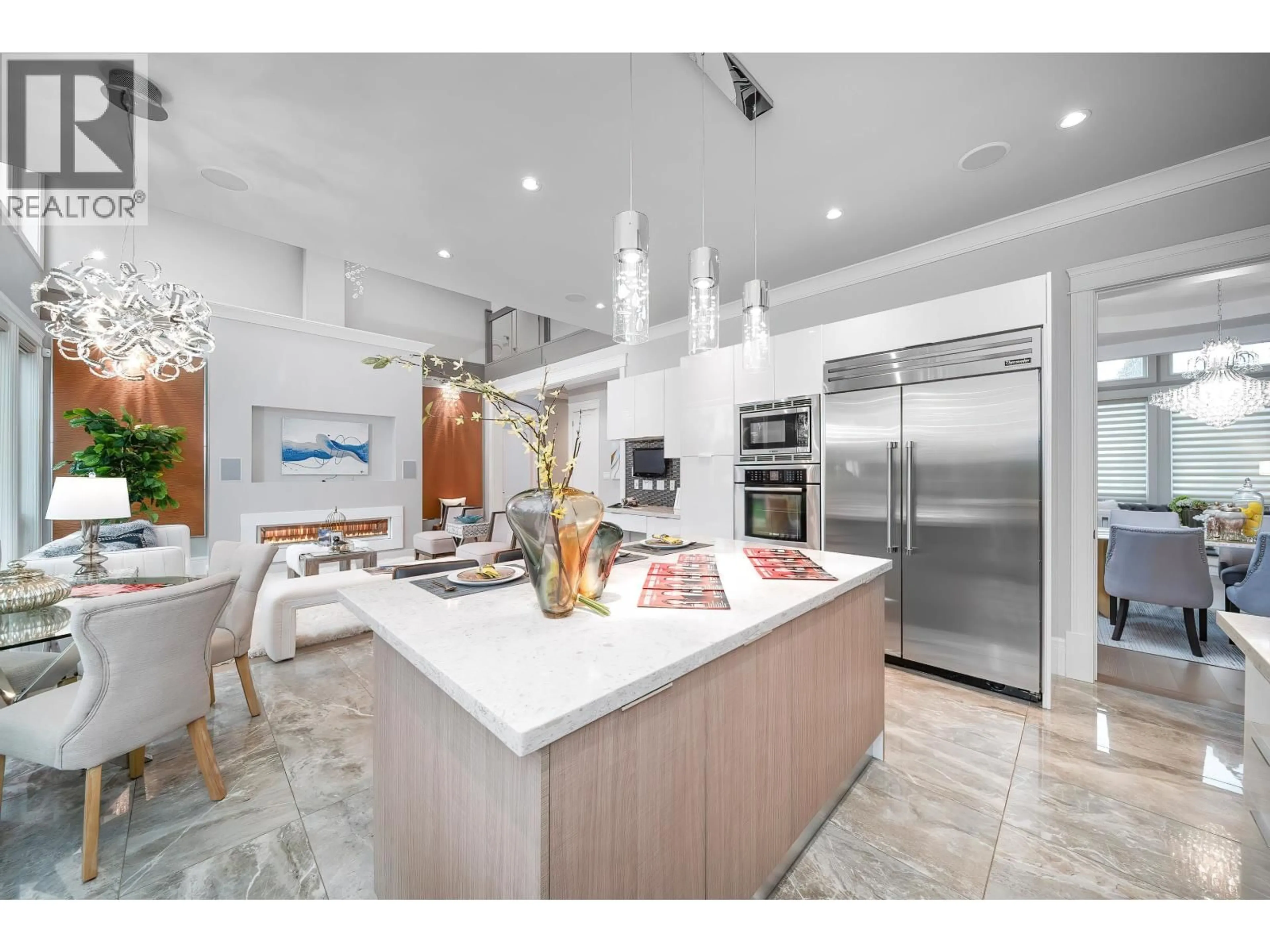 Open concept kitchen, ceramic/tile floor for 7673 DAMPIER DRIVE, Richmond British Columbia V7C4M3