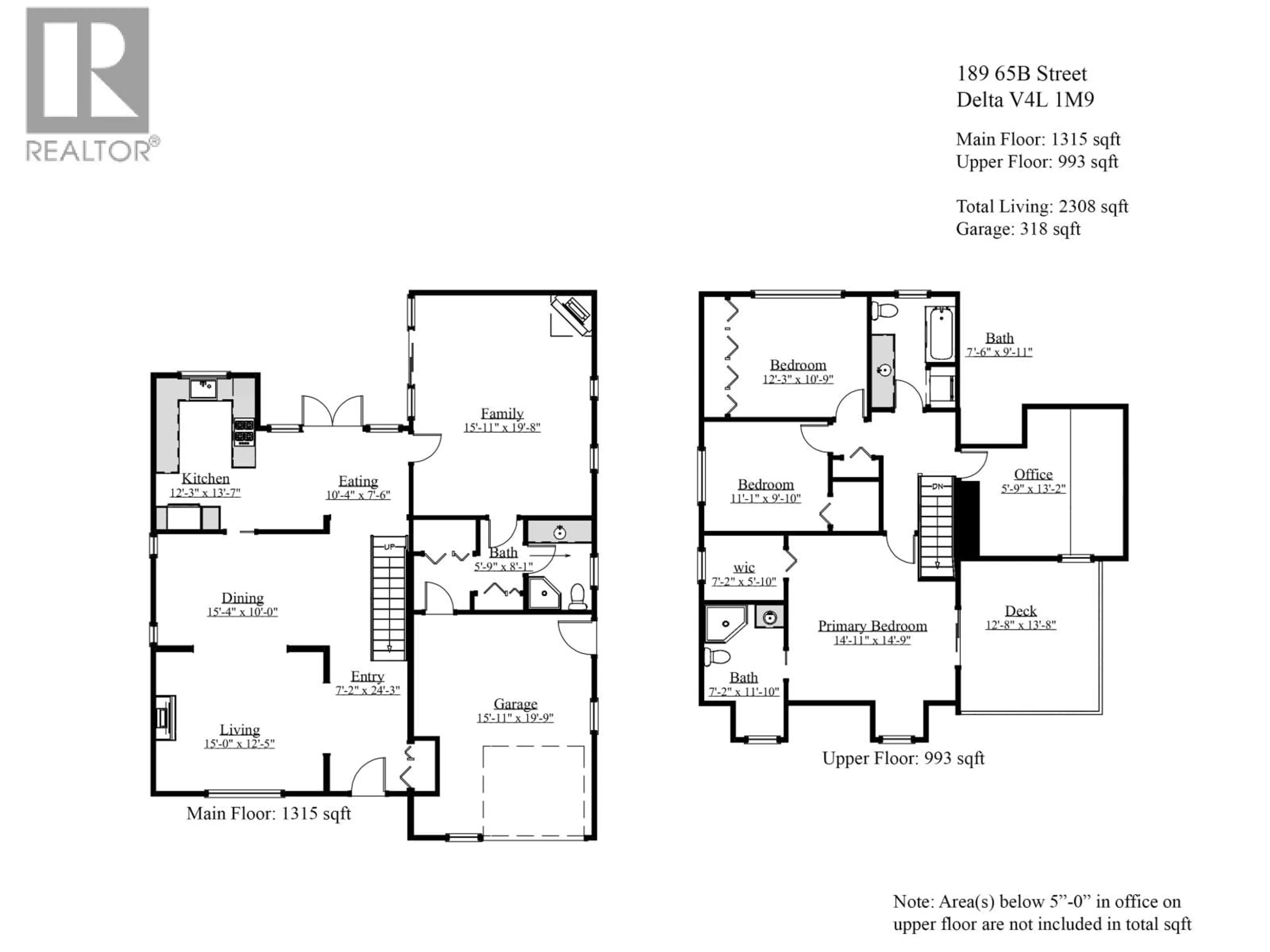 Floor plan for 189 65B STREET, Delta British Columbia V4L1M9