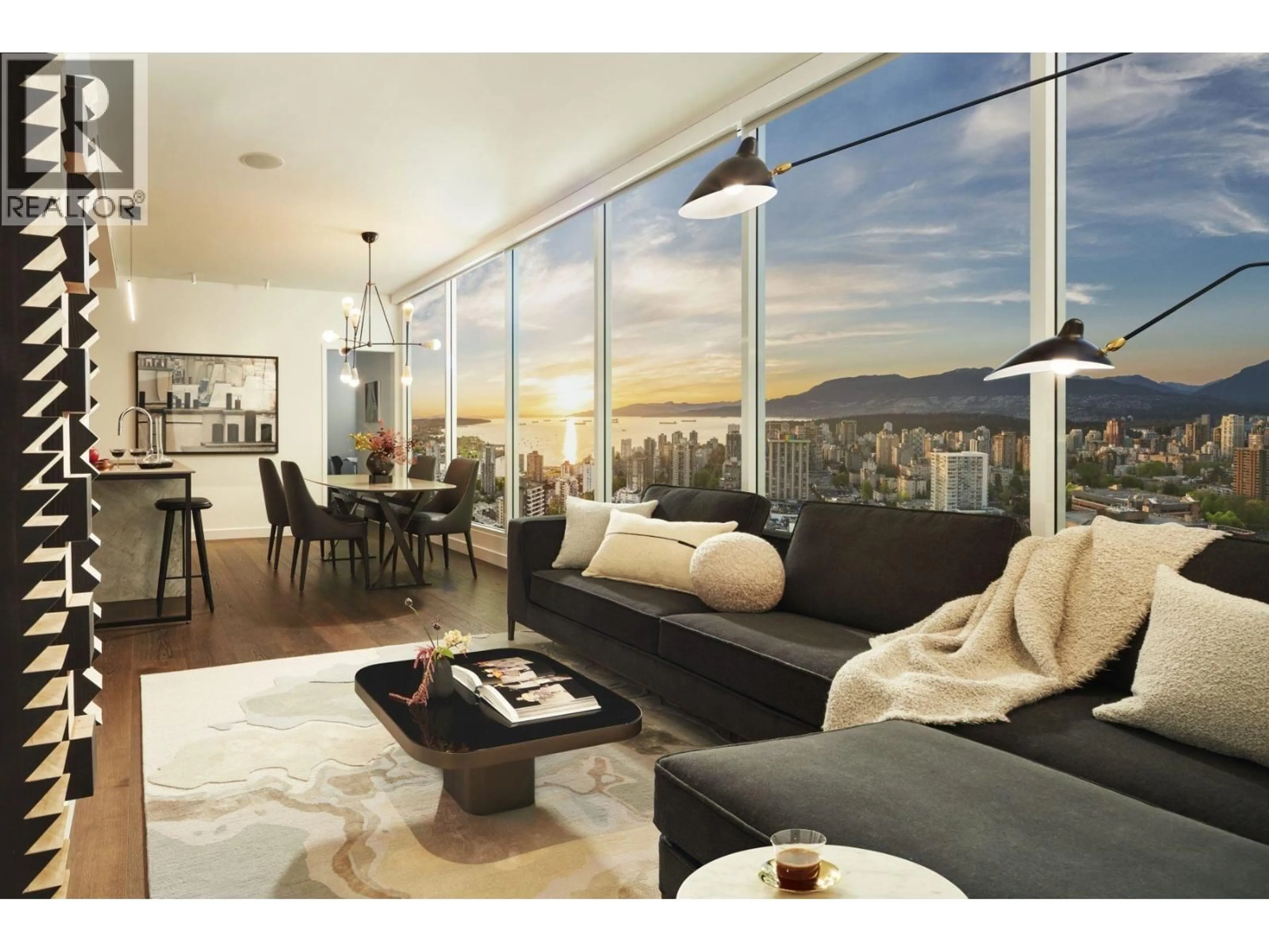 Living room with furniture, unknown for 3403 - 1277 HORNBY STREET, Vancouver British Columbia V6Z1W2