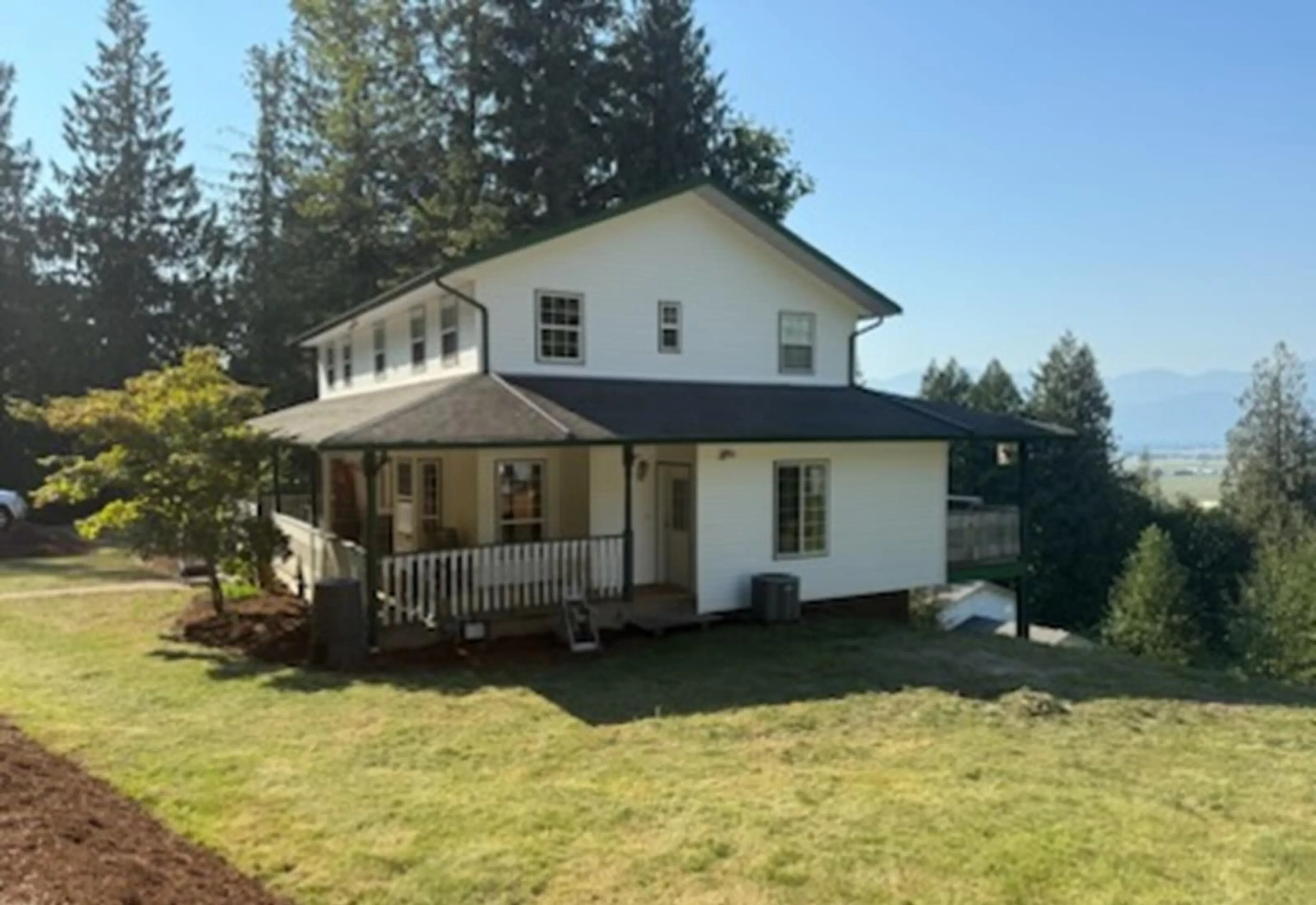 A pic from outside/outdoor area/front of a property/back of a property/a pic from drone, unknown for 48037 ELK VIEW ROAD, Ryder Lake British Columbia V4Z1E1