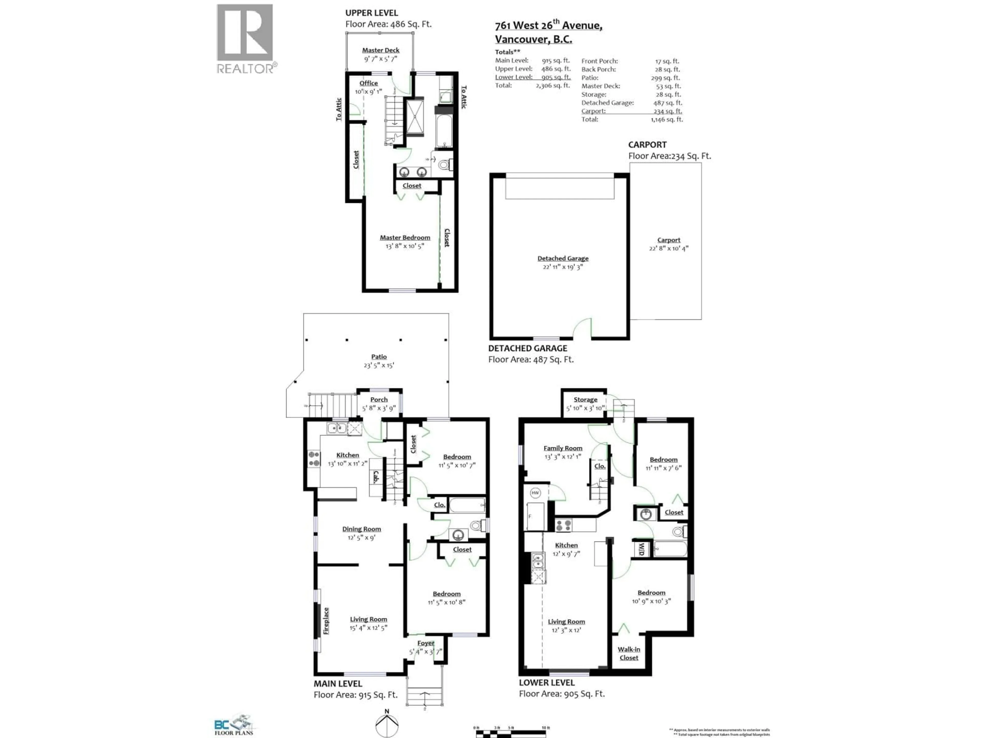Floor plan for 761 26TH AVENUE, Vancouver British Columbia V5Z2E7