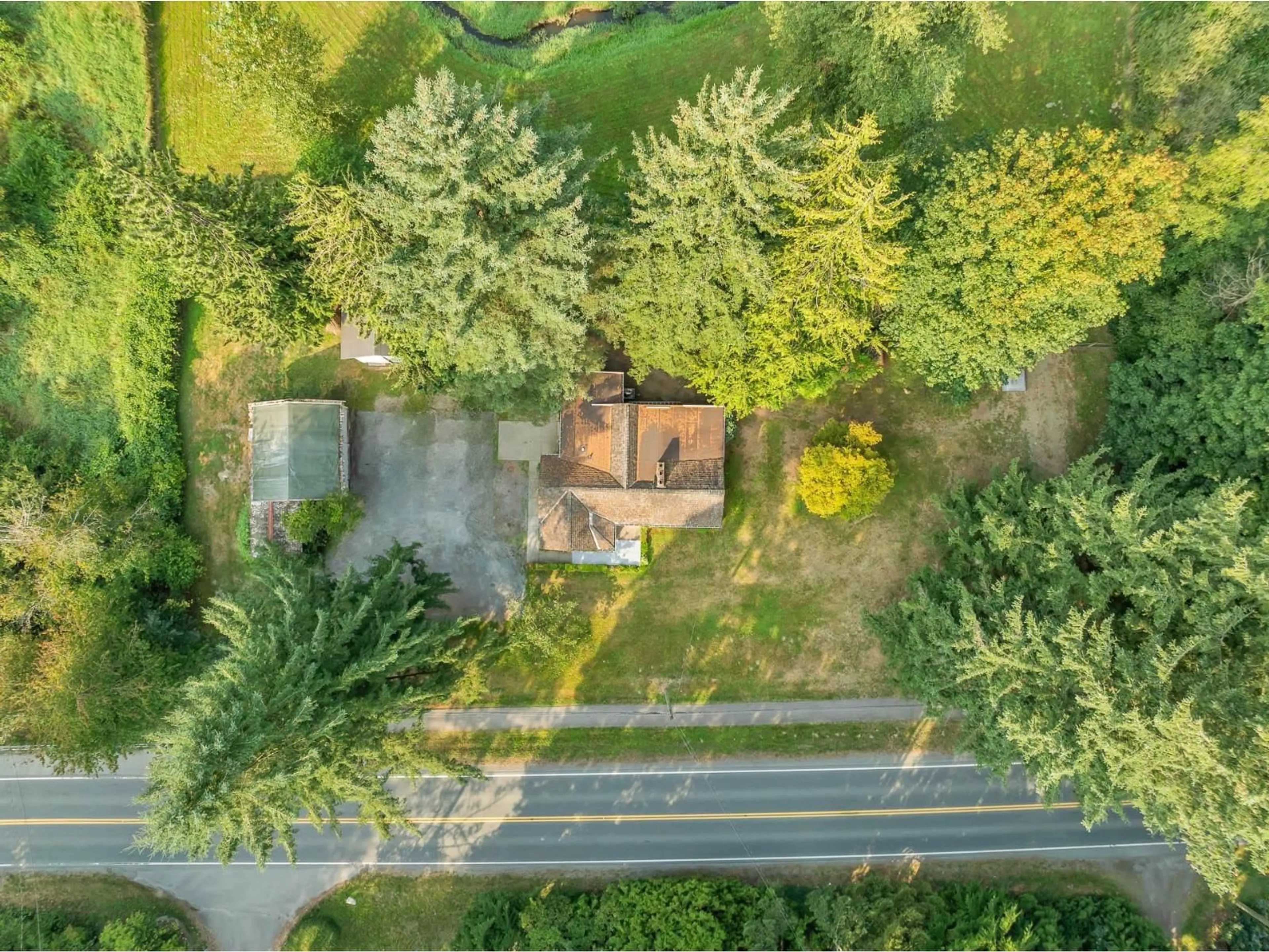 A pic from outside/outdoor area/front of a property/back of a property/a pic from drone, forest/trees view for 8535 192, Surrey British Columbia V4N5W4