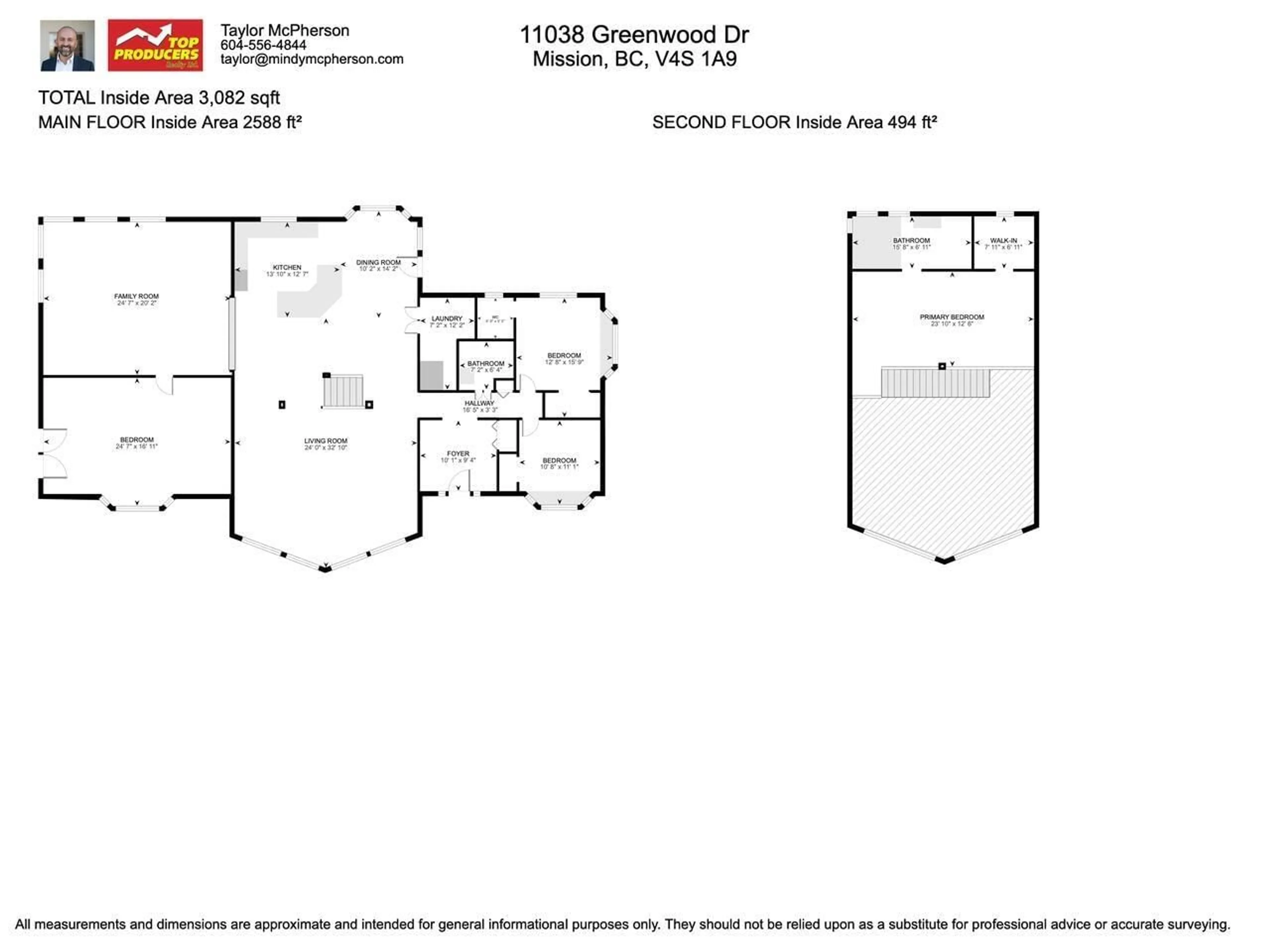 Floor plan for 11038 GREENWOOD, Mission British Columbia V4S1A9
