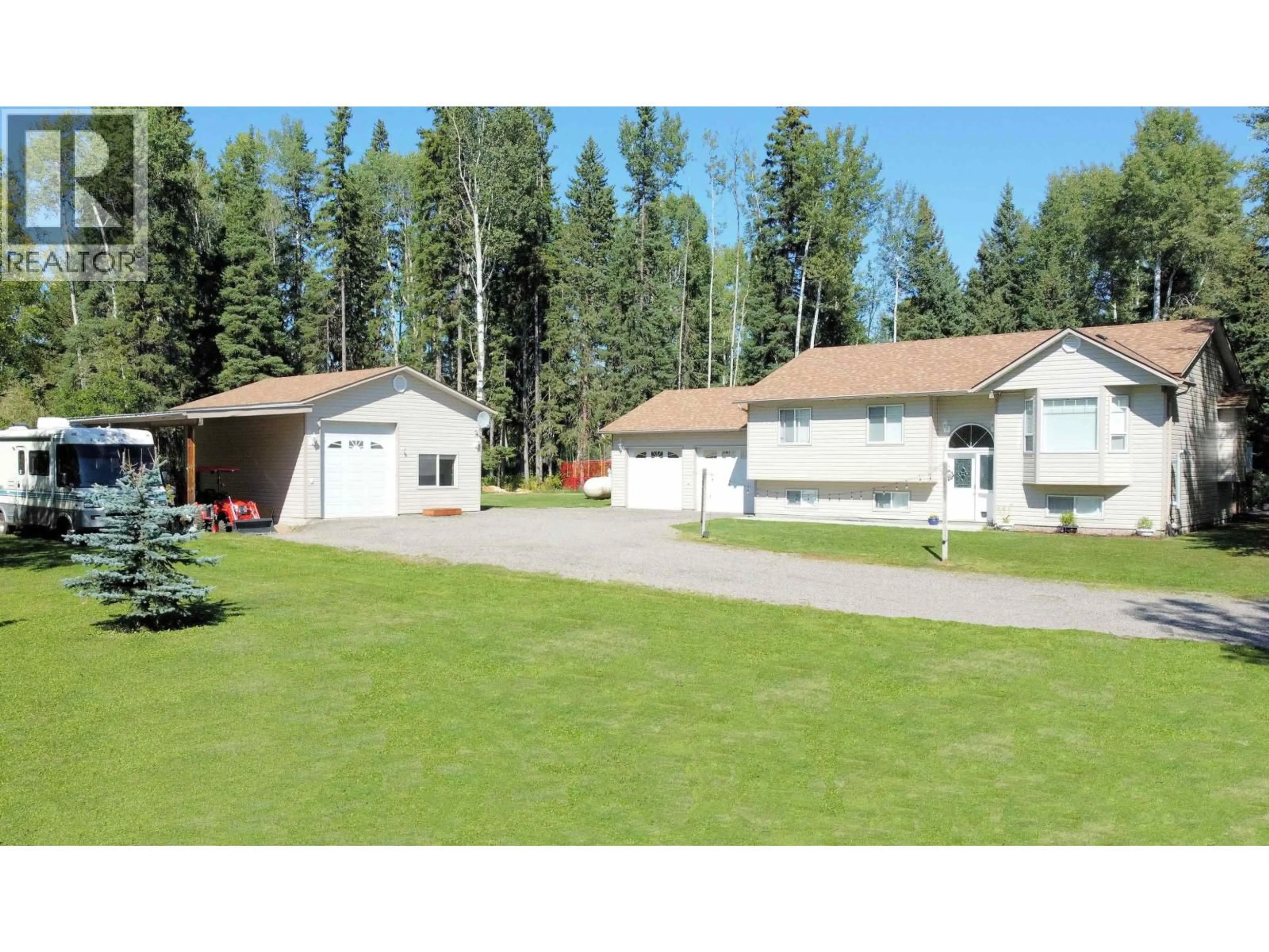 A pic from outside/outdoor area/front of a property/back of a property/a pic from drone, street for 18745 TROUT ROAD, Prince George British Columbia V2K5W3