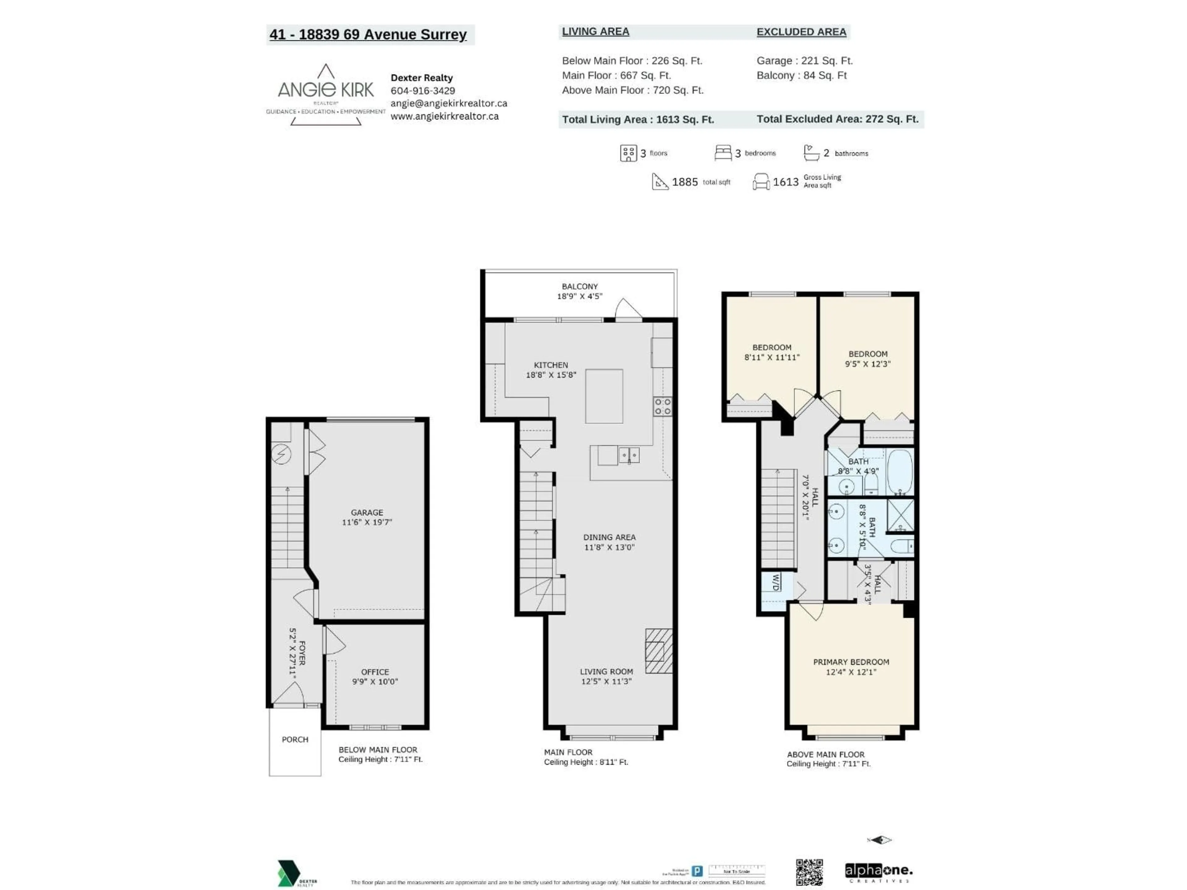 Floor plan for 41 - 18839 69, Surrey British Columbia V4N5S7