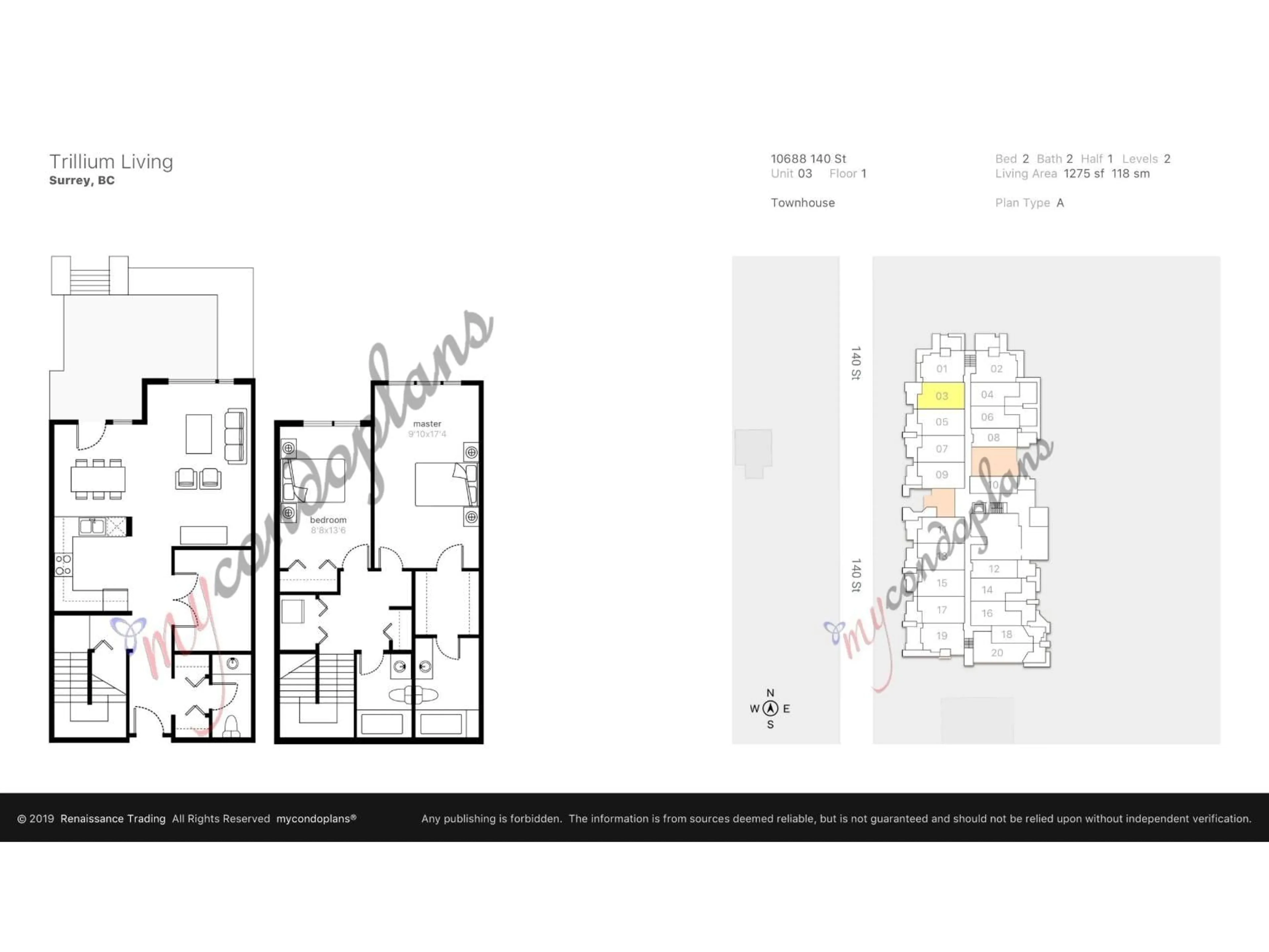 Floor plan for 103 - 10688 140, Surrey British Columbia V3T0M6