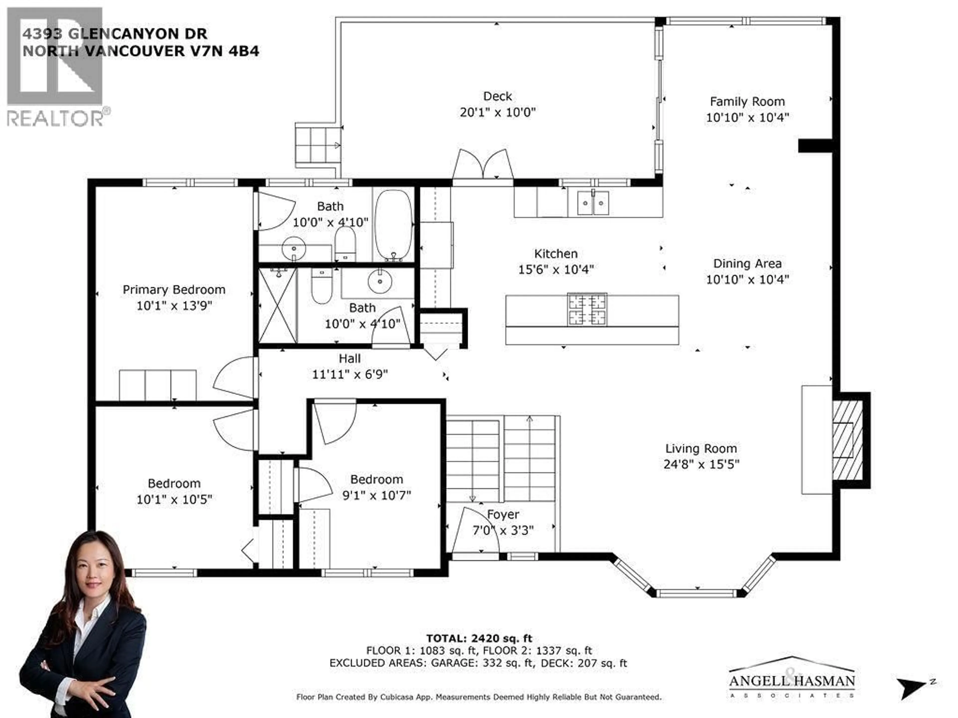 Floor plan for 4393 GLENCANYON DRIVE, North Vancouver British Columbia V7N4B4