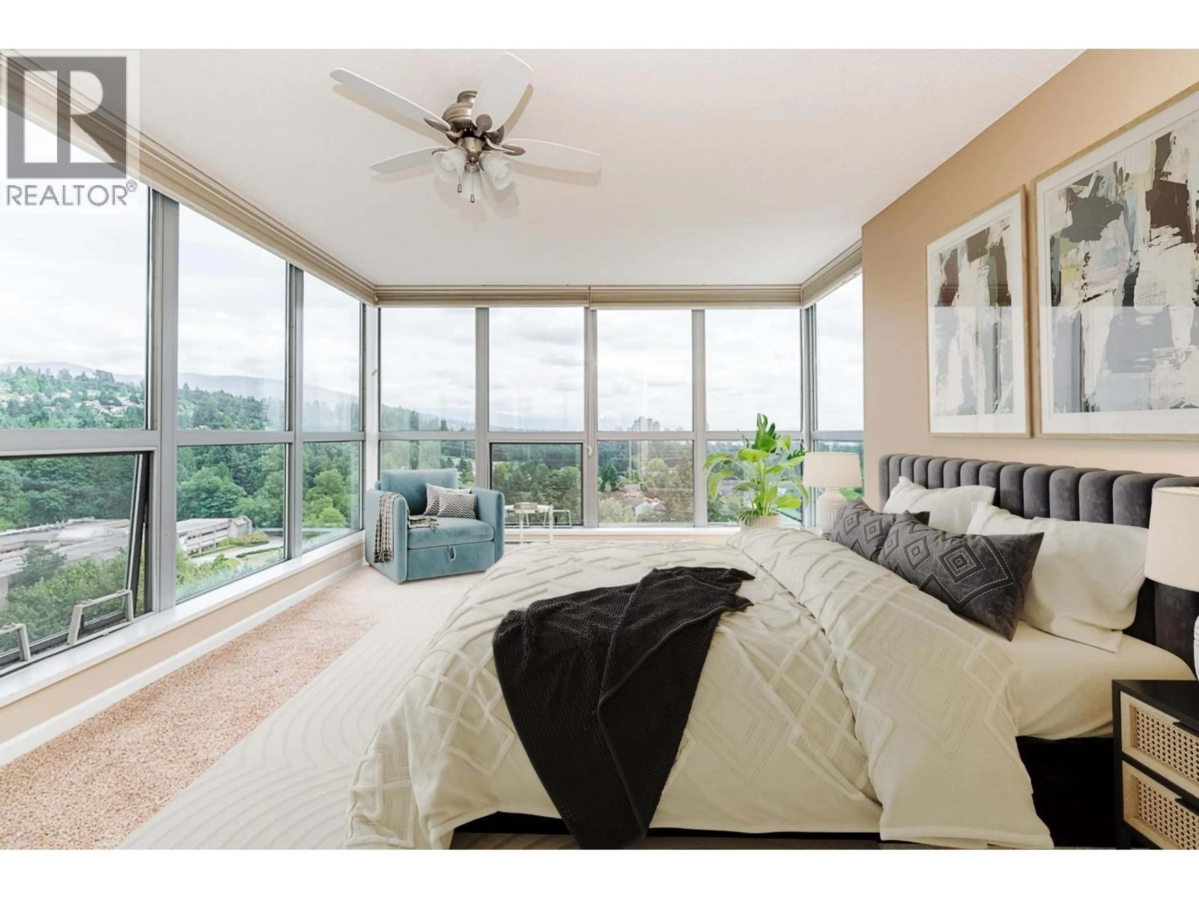 Bedroom with bed, unknown for 2202 - 290 NEWPORT DRIVE, Port Moody British Columbia V3H5N2