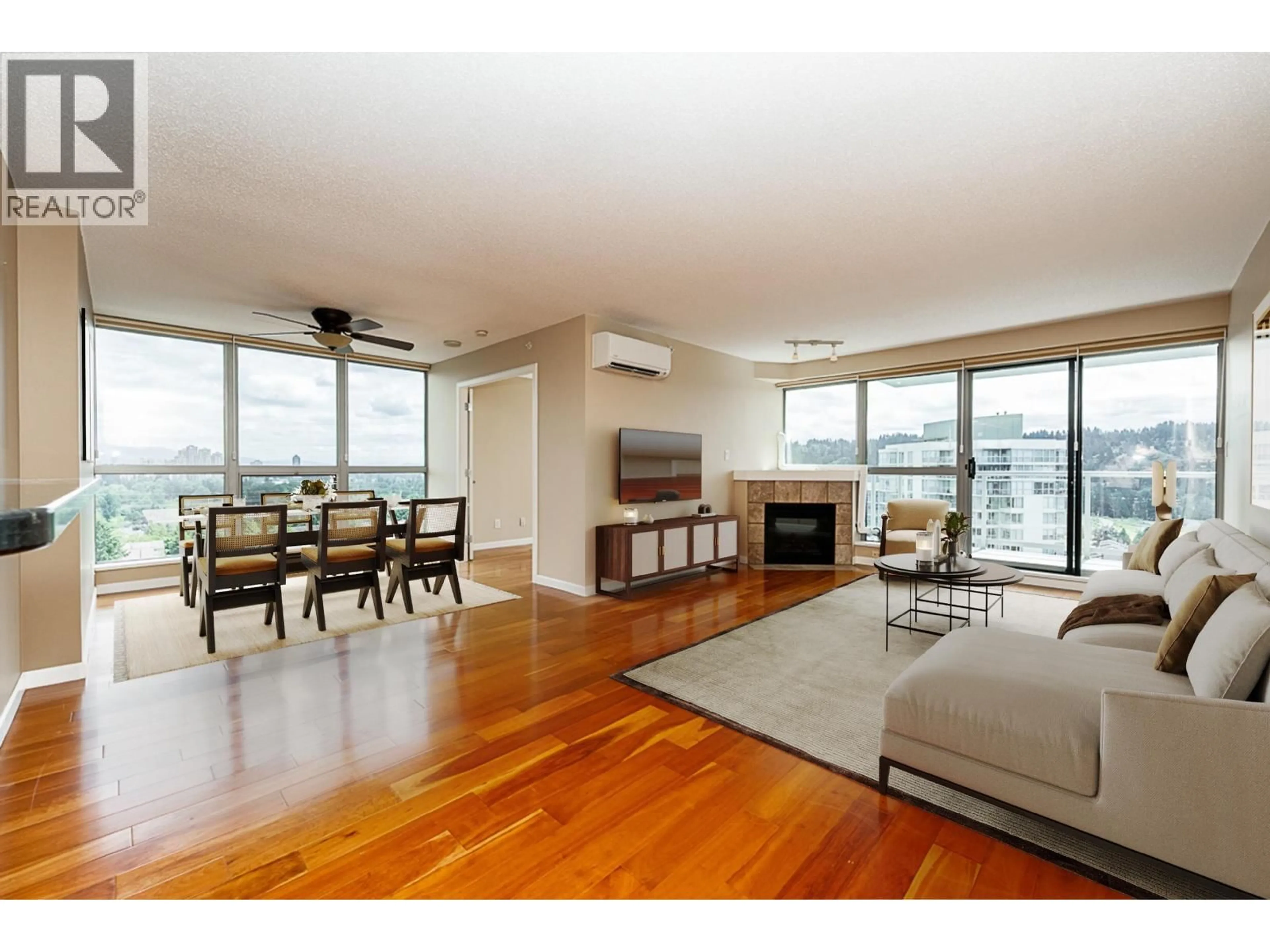 Living room with furniture, wood/laminate floor for 2202 - 290 NEWPORT DRIVE, Port Moody British Columbia V3H5N2