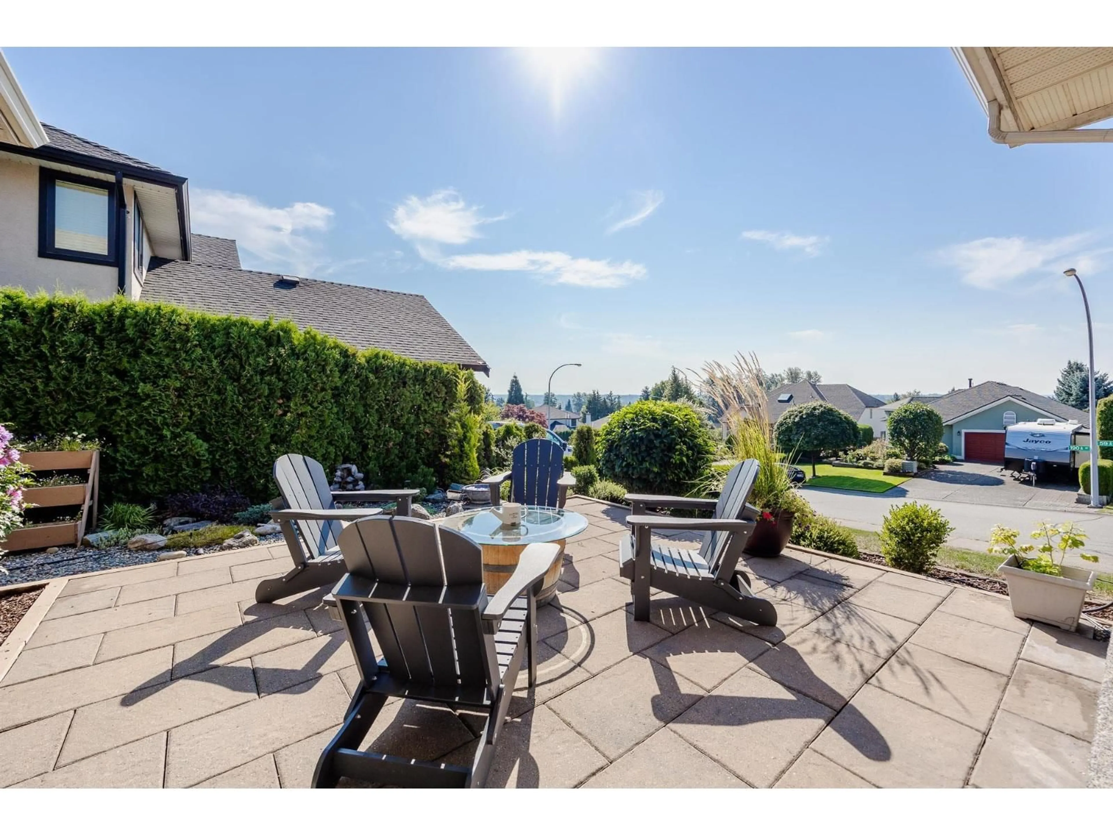 Patio, water/lake/river/ocean view for 19009 59A, Surrey British Columbia V3S7W5
