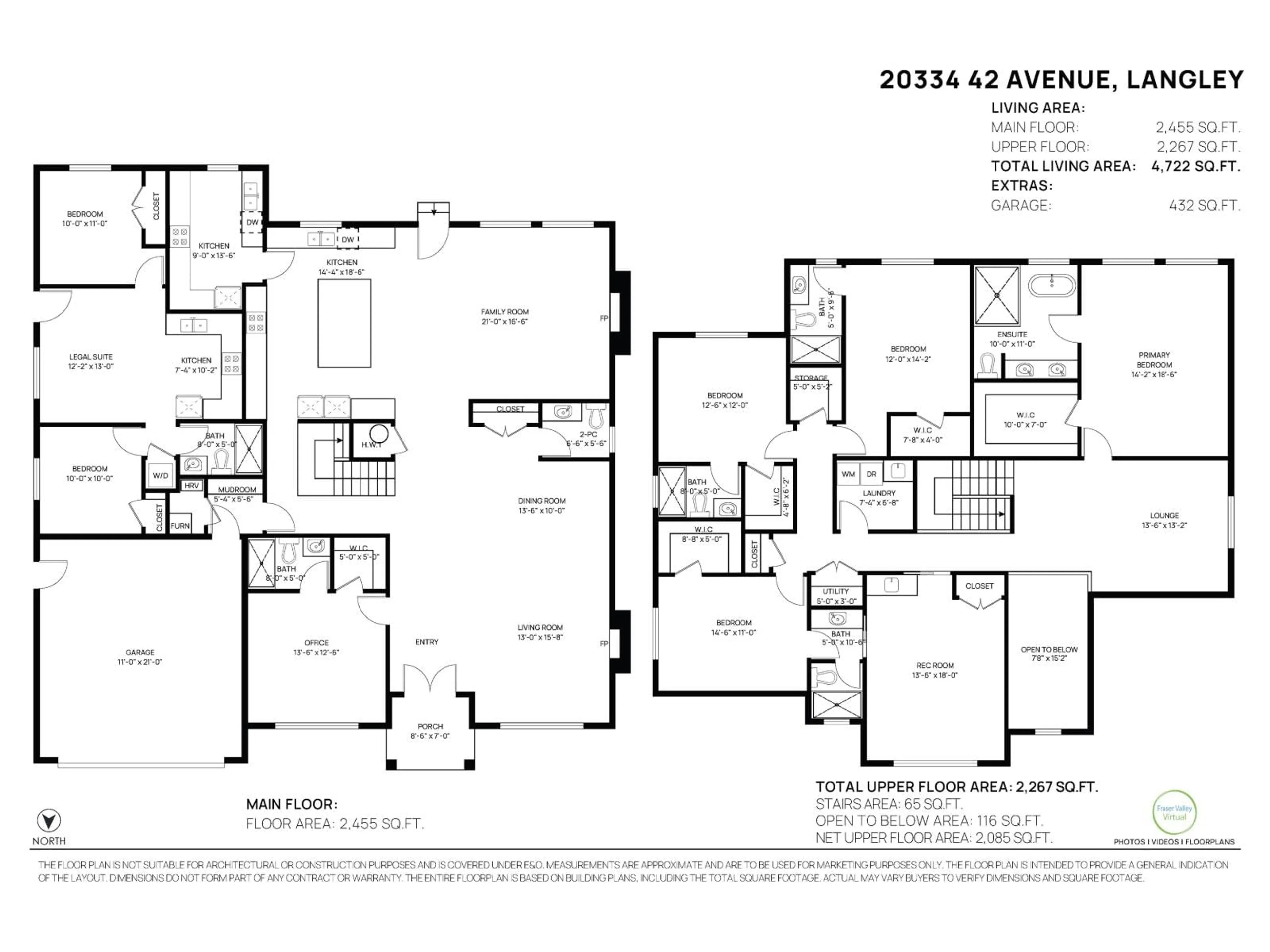 Floor plan for 20334 42, Langley British Columbia V3A3A7