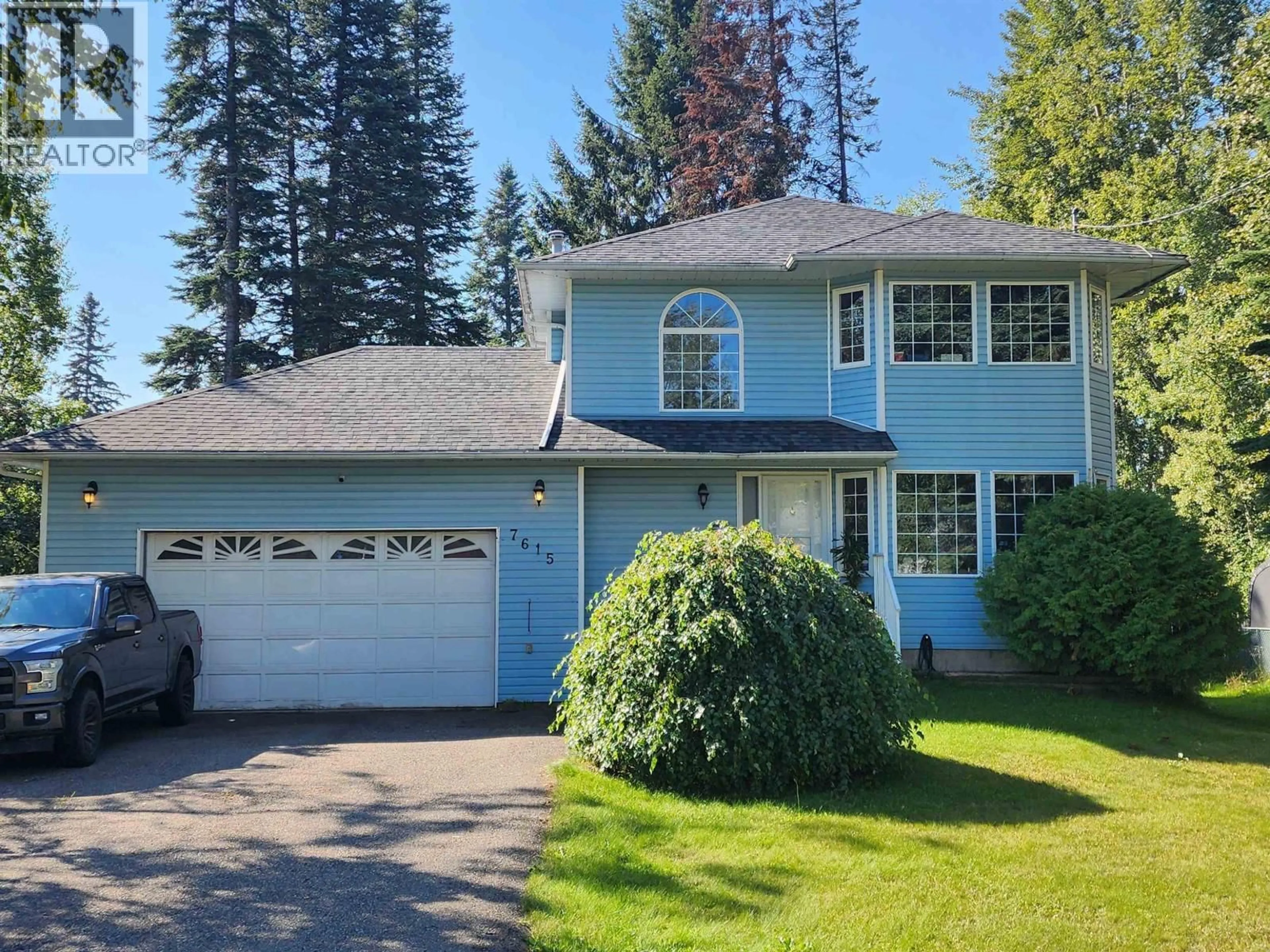 Home with vinyl exterior material, street for 7615 PEARL DRIVE, Prince George British Columbia V2K4N5