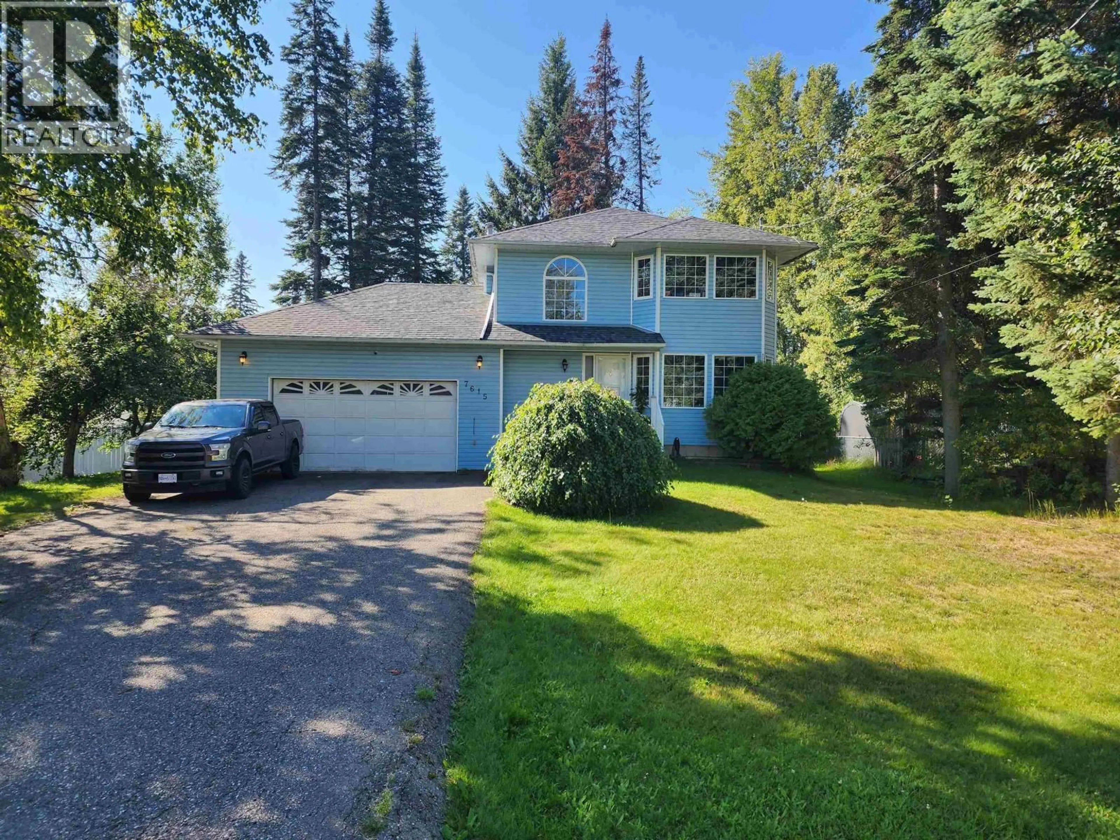 A pic from outside/outdoor area/front of a property/back of a property/a pic from drone, street for 7615 PEARL DRIVE, Prince George British Columbia V2K4N5