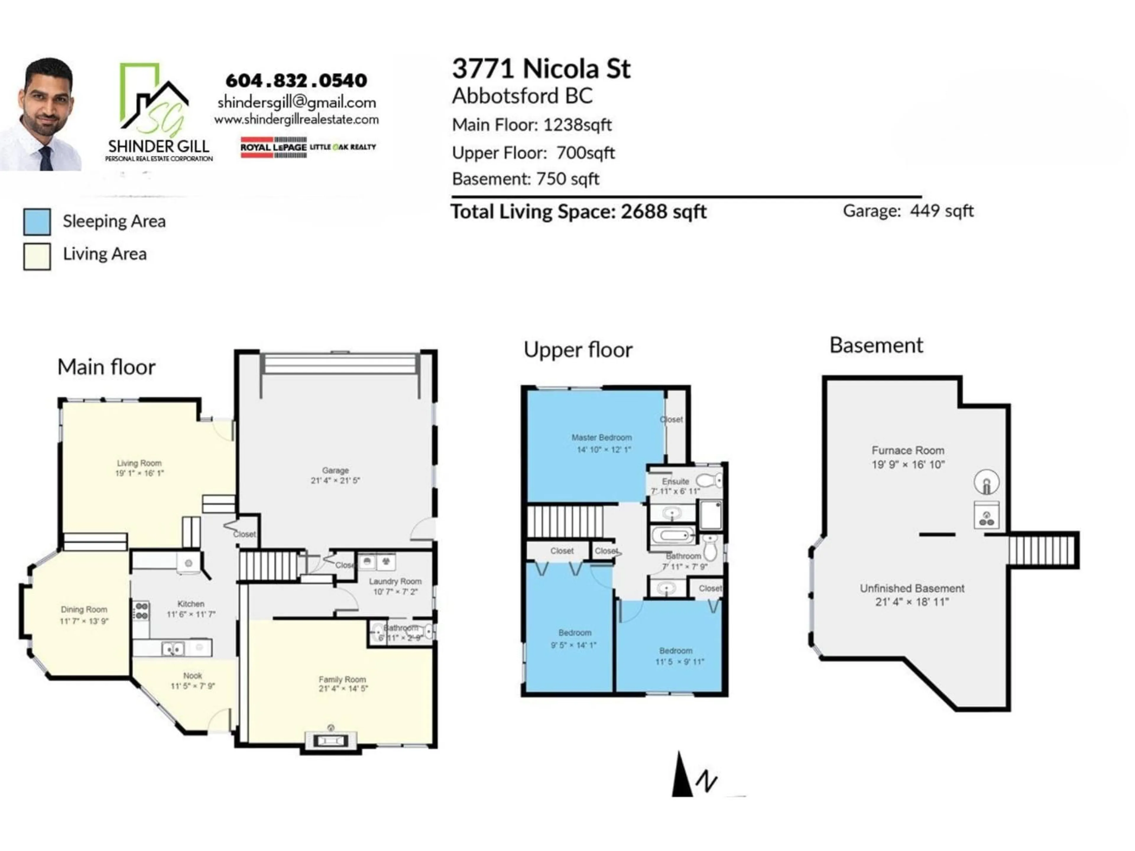 Floor plan for 3771 NICOLA, Abbotsford British Columbia V2T4Z8