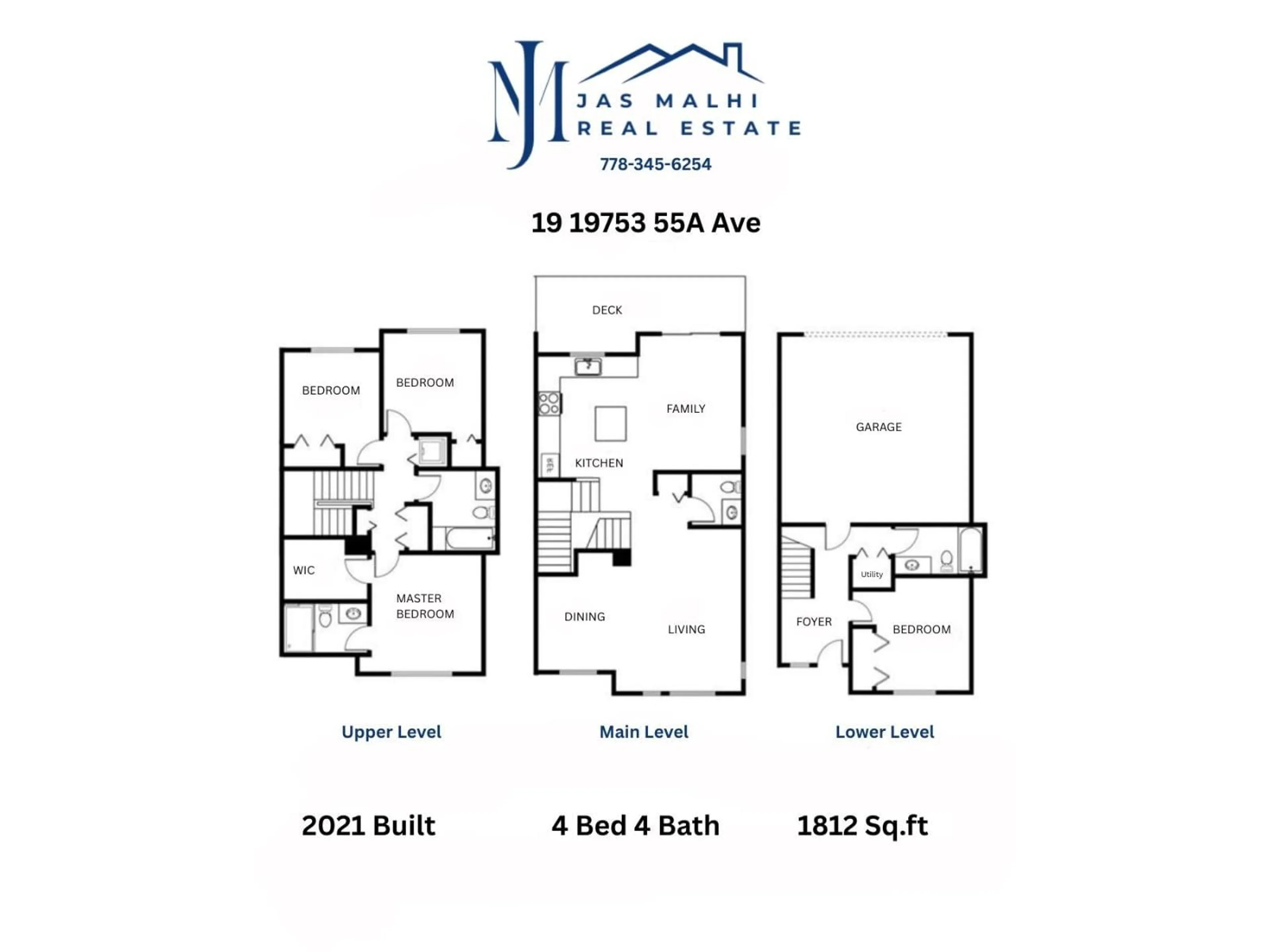 Floor plan for 19 - 19753 55A, Langley British Columbia V3A0J9