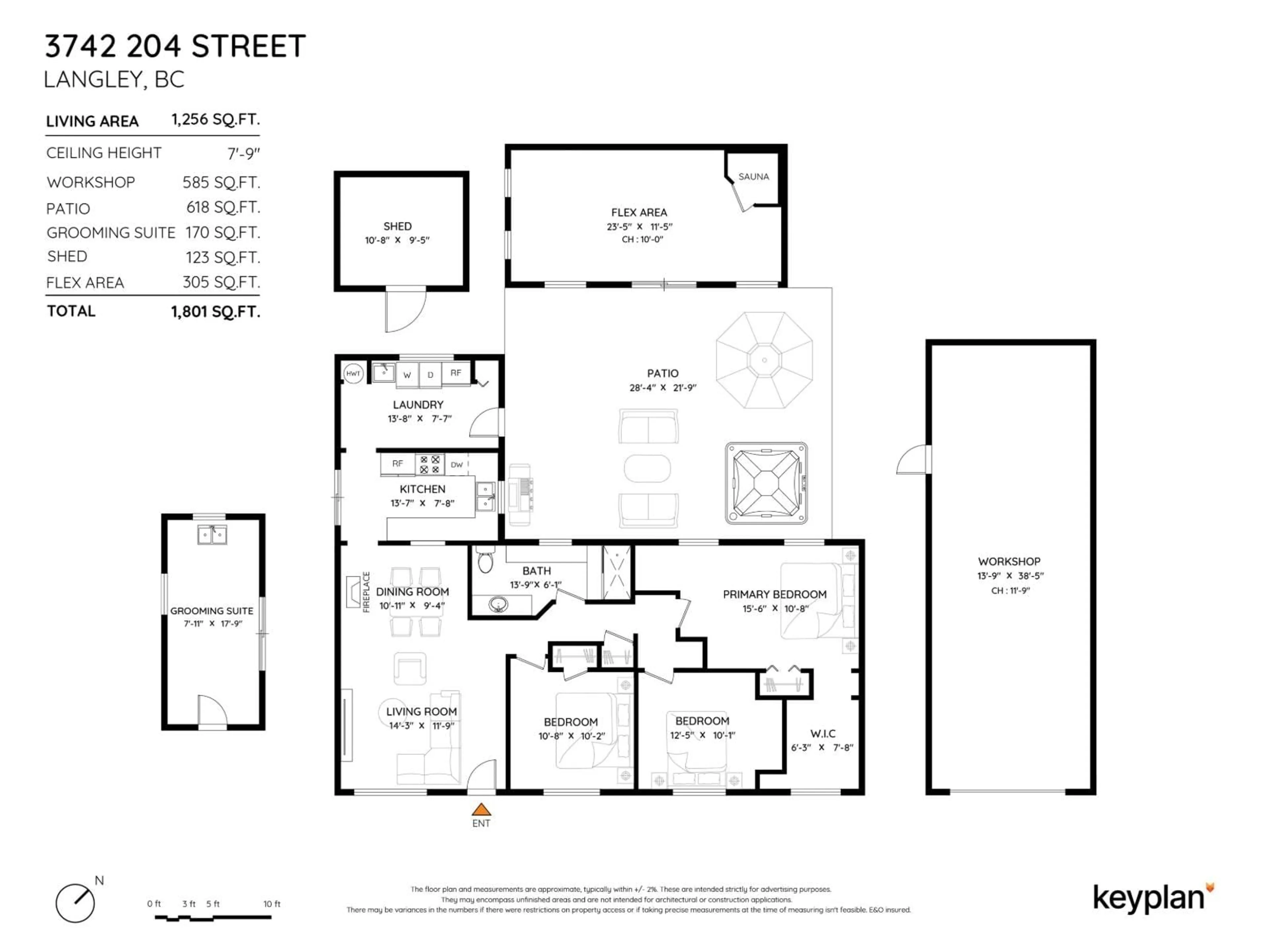 Floor plan for 3742 204, Langley British Columbia V3A1X4