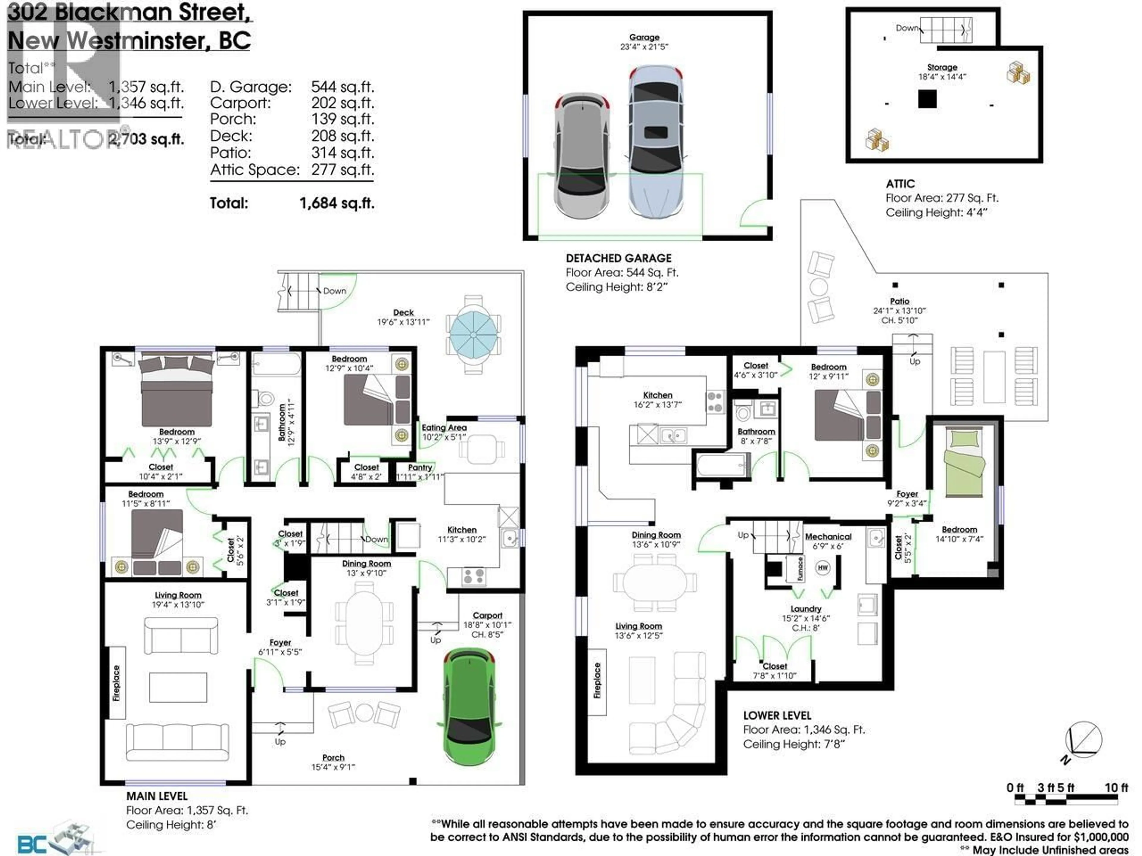 Floor plan for 302 BLACKMAN STREET, New Westminster British Columbia V3L2A7