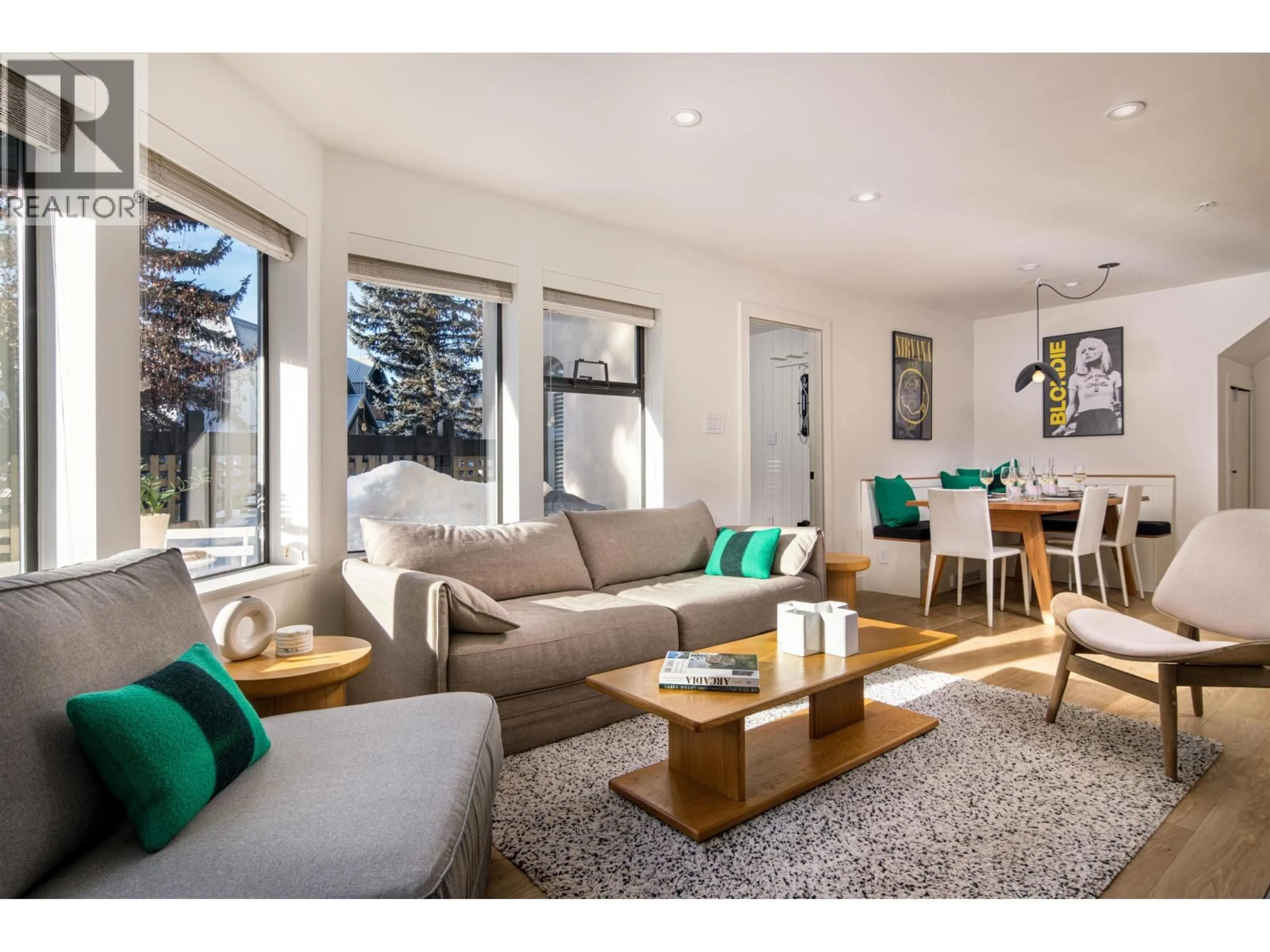 Living room with furniture, wood/laminate floor for 14 - 4637 BLACKCOMB WAY, Whistler British Columbia V8E0Y6