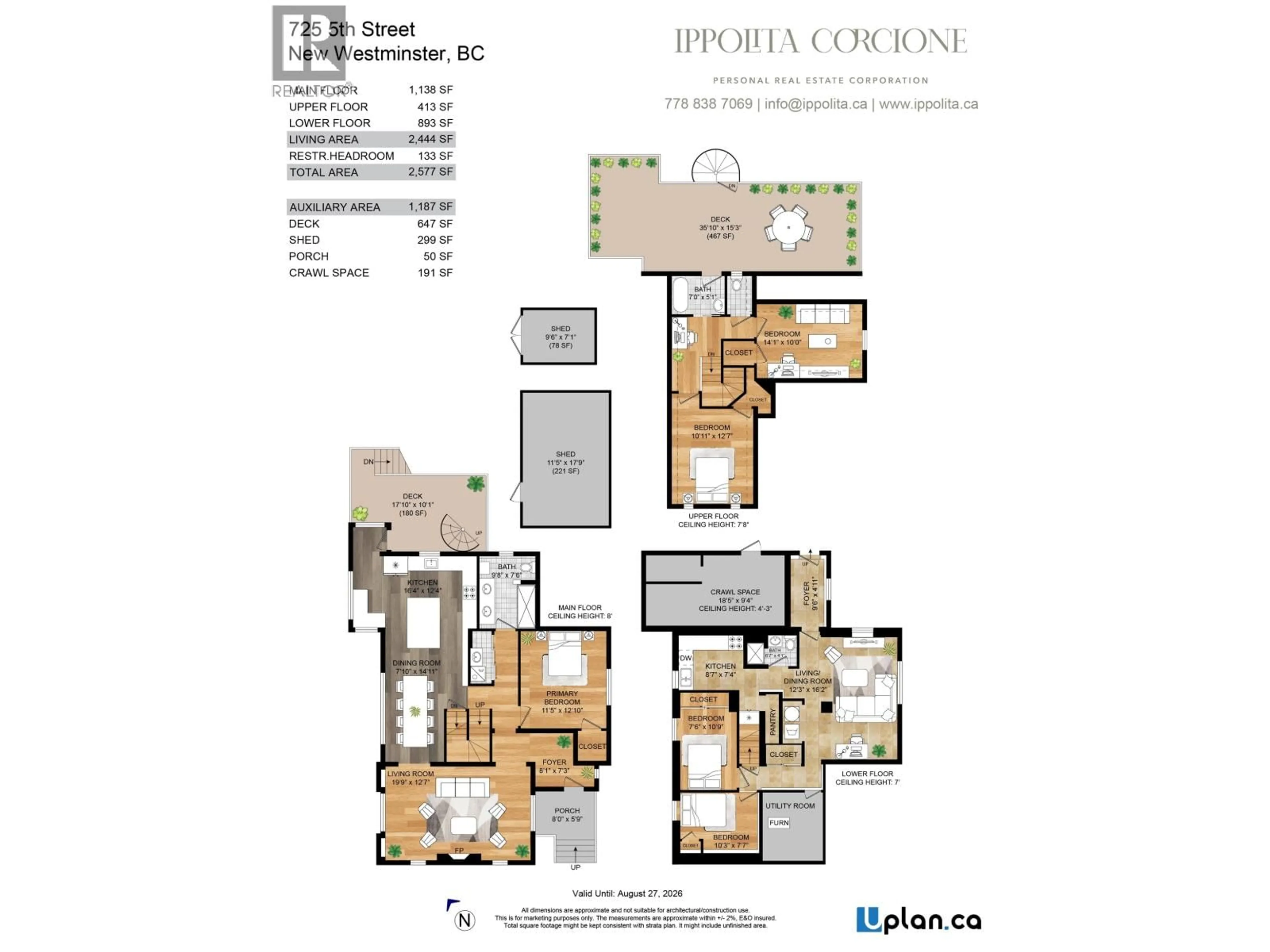 Floor plan for 725 FIFTH STREET, New Westminster British Columbia V3L2Y2