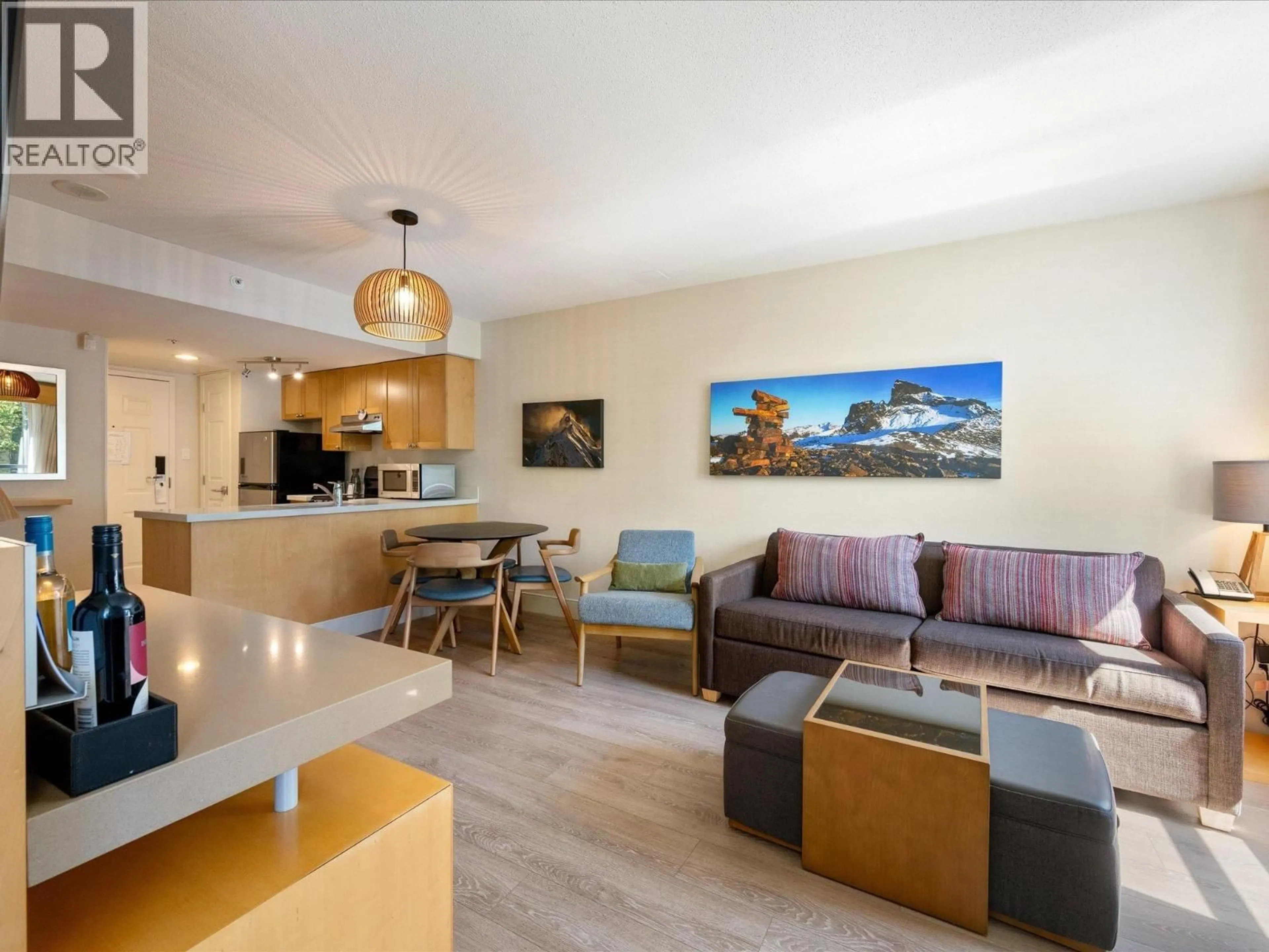 Living room with furniture, wood/laminate floor for 1339/41 - 4308 MAIN STREET, Whistler British Columbia V8E1A9