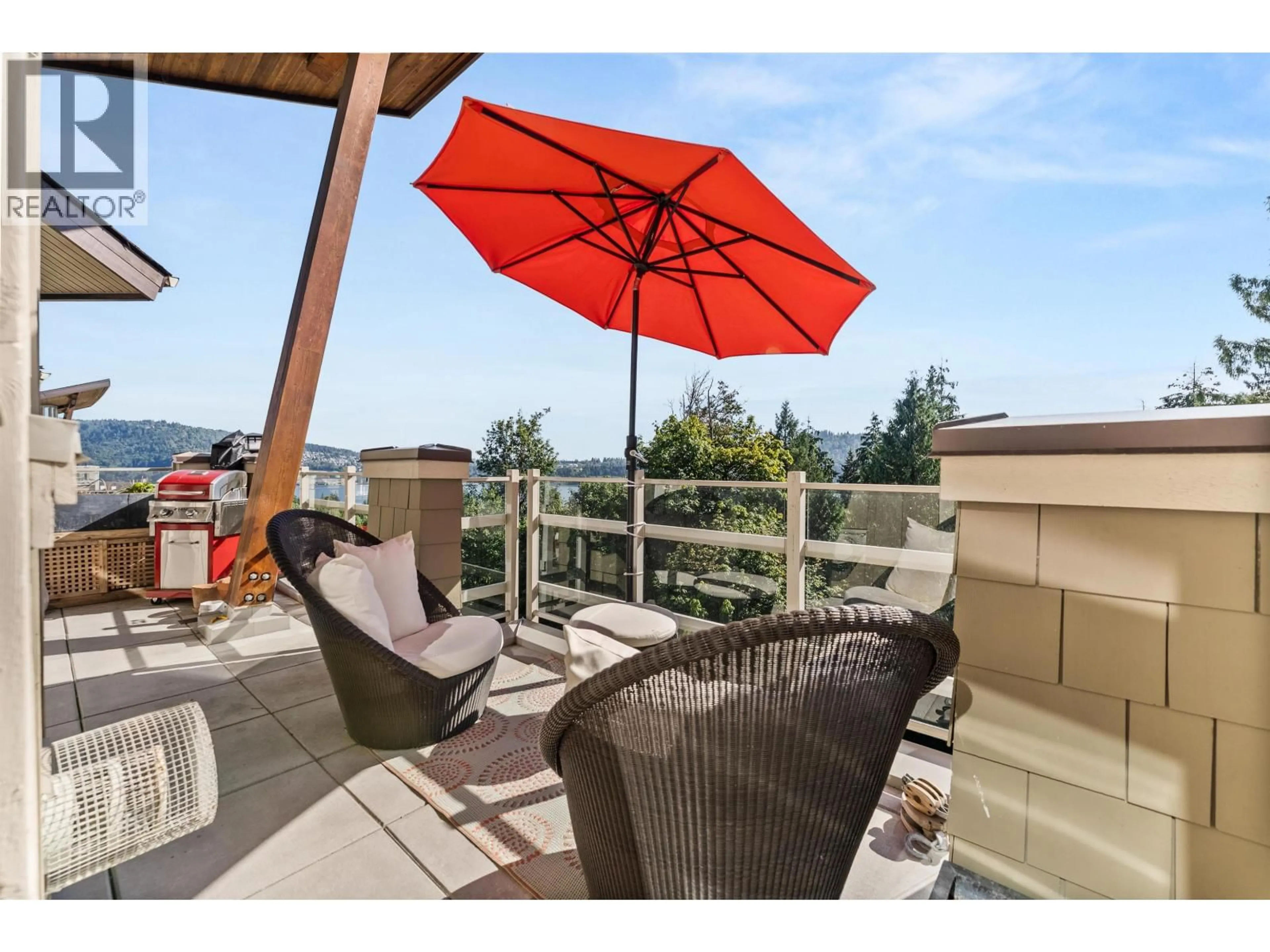 Patio, water/lake/river/ocean view for 501 - 560 RAVEN WOODS DRIVE, North Vancouver British Columbia V7G2T3