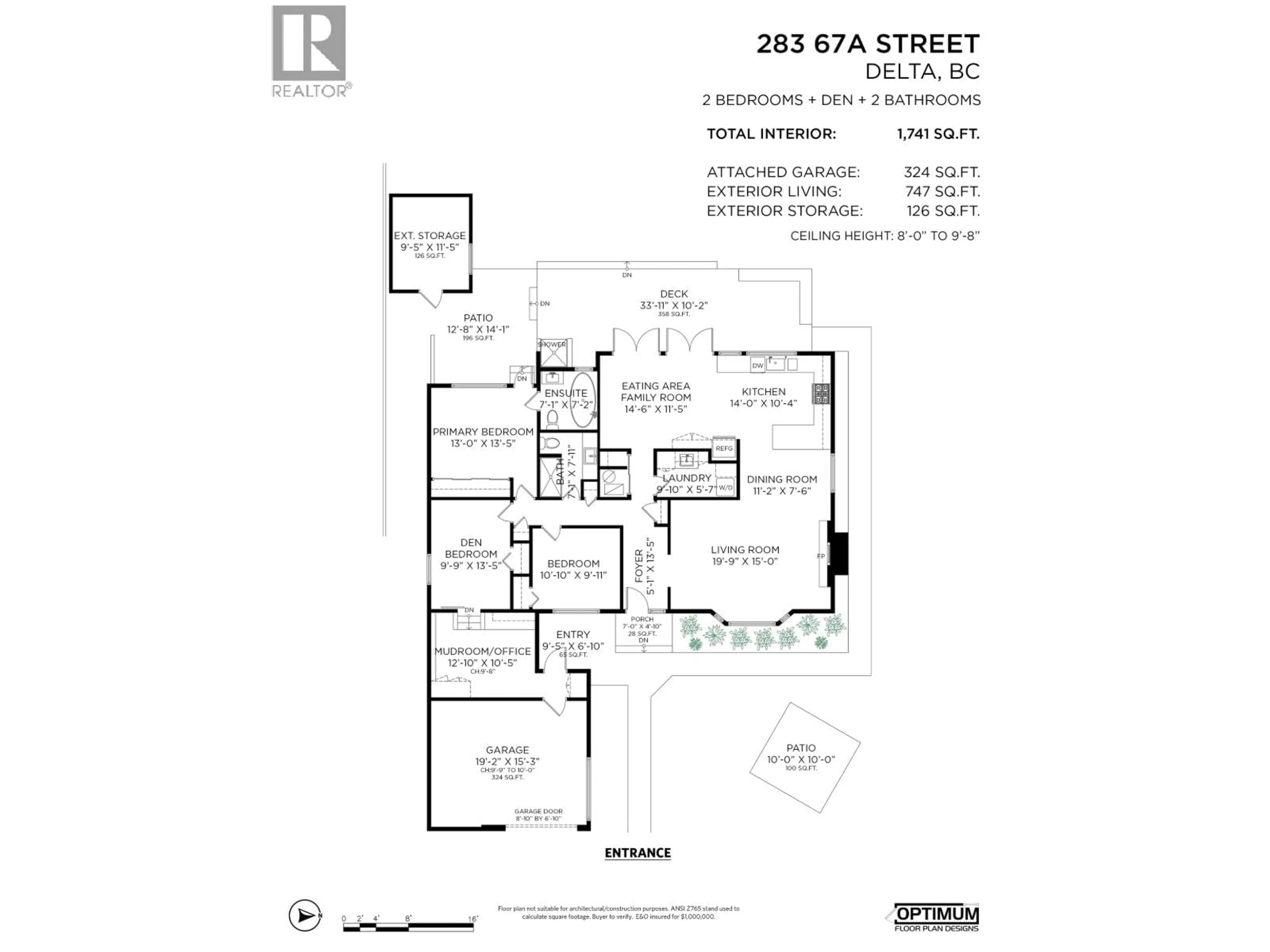 Floor plan for 283 67A STREET, Tsawwassen British Columbia V4L1L2