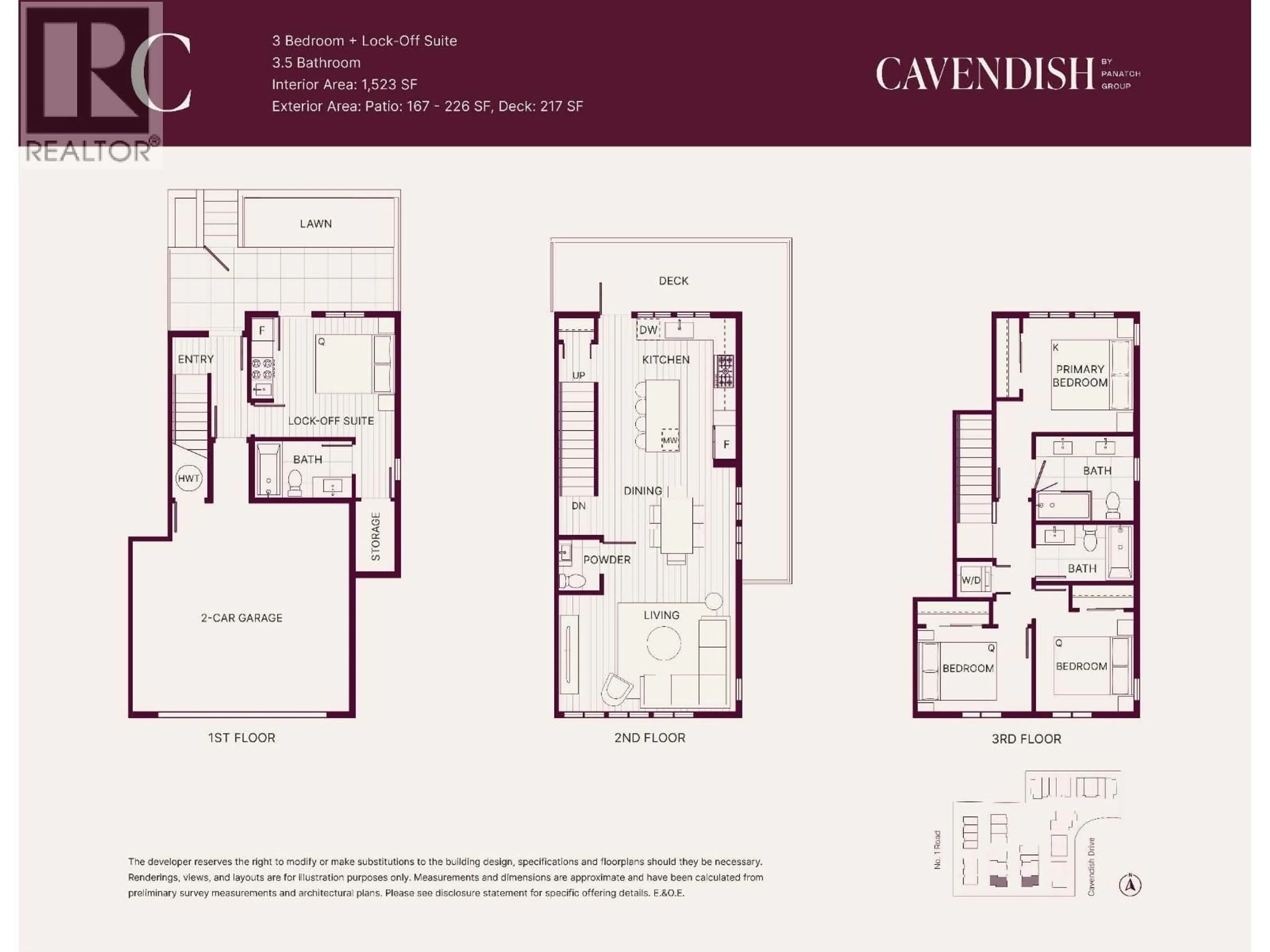 Floor plan for 19 - 10188 NO. 1 ROAD, Richmond British Columbia V7E1S1