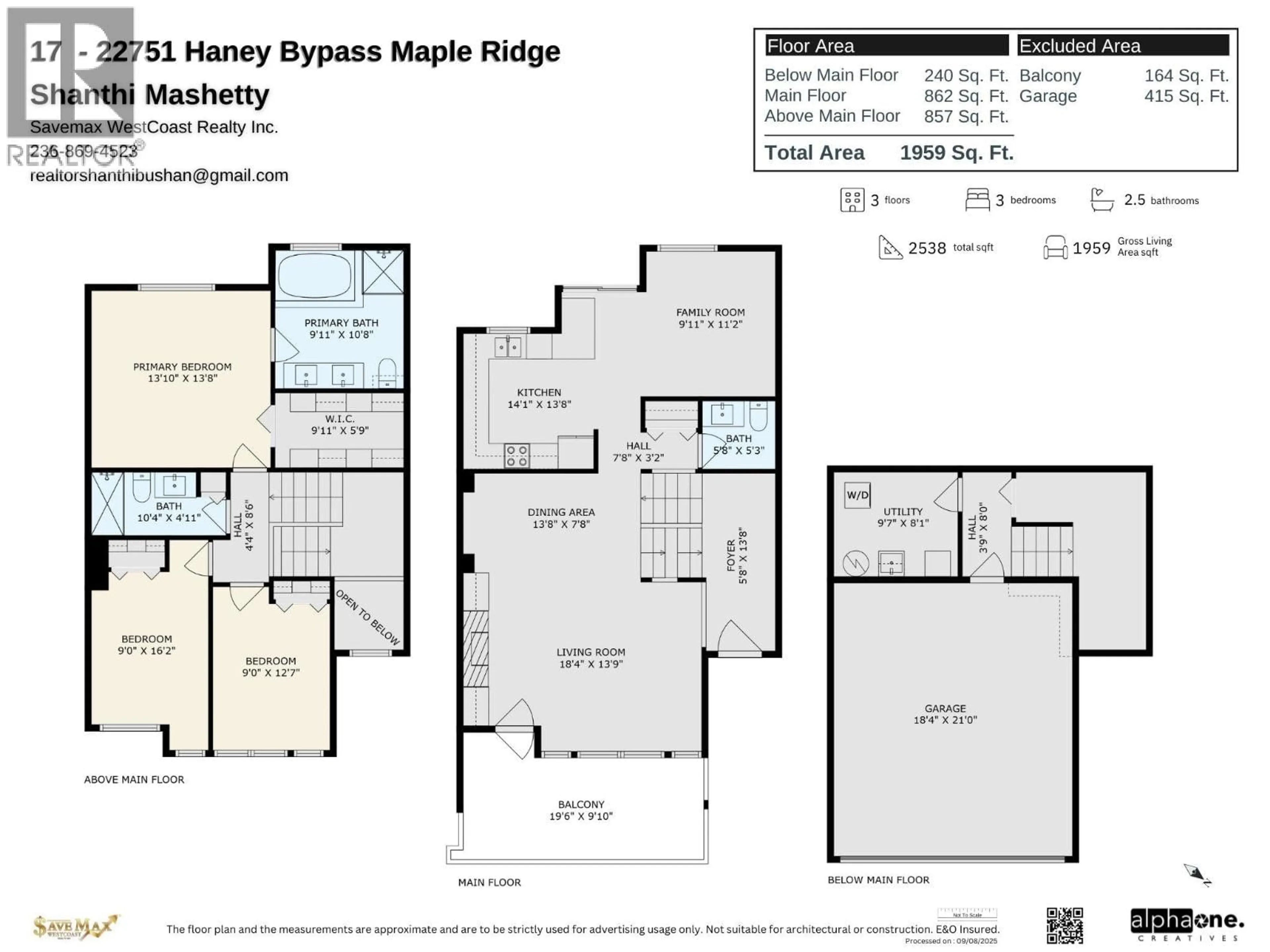 Floor plan for 17 - 22751 HANEY, Maple Ridge British Columbia V2X2N2