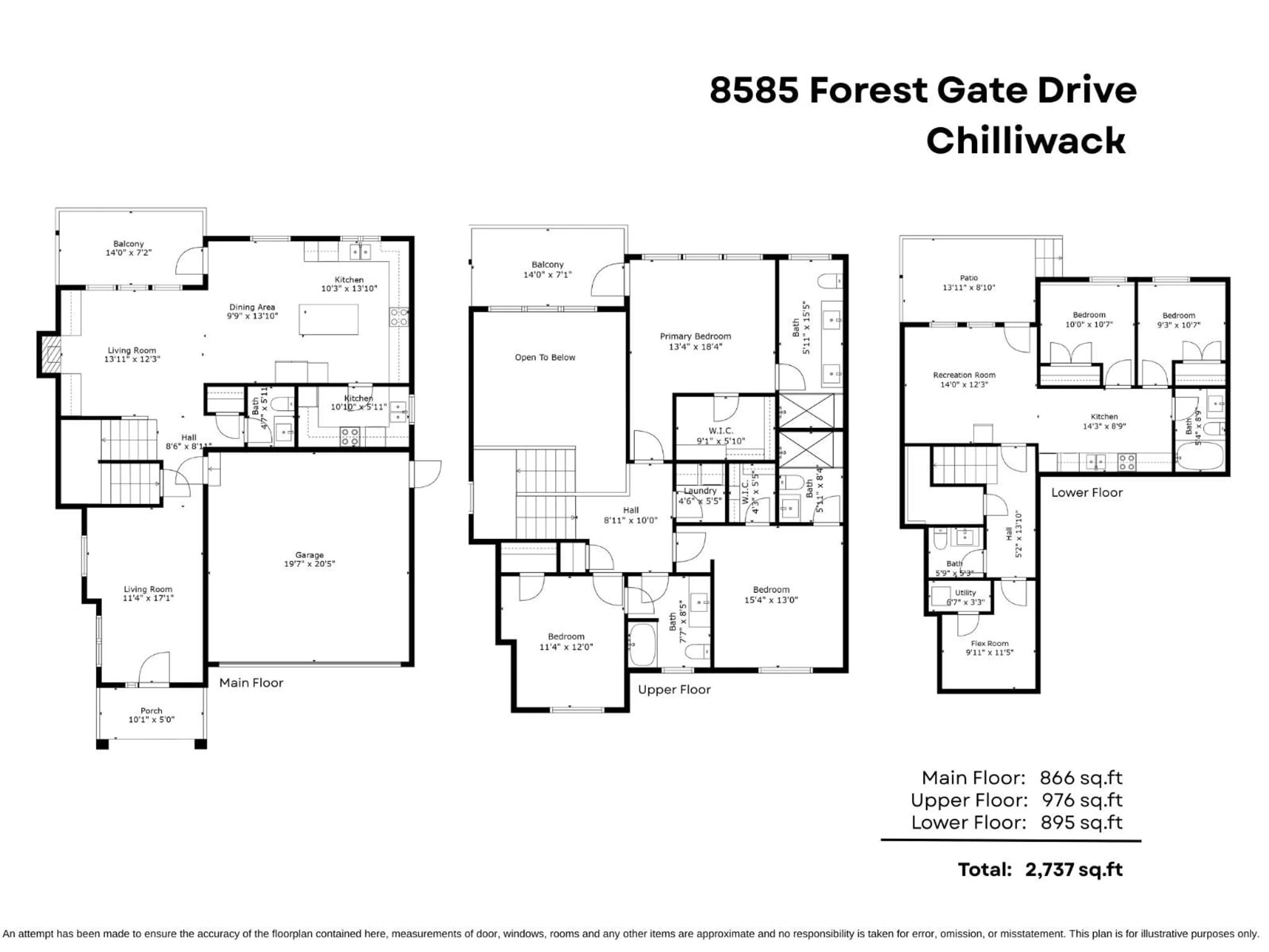 Floor plan for 8585 FOREST GATE DRIVE, Chilliwack British Columbia V4Z0C7