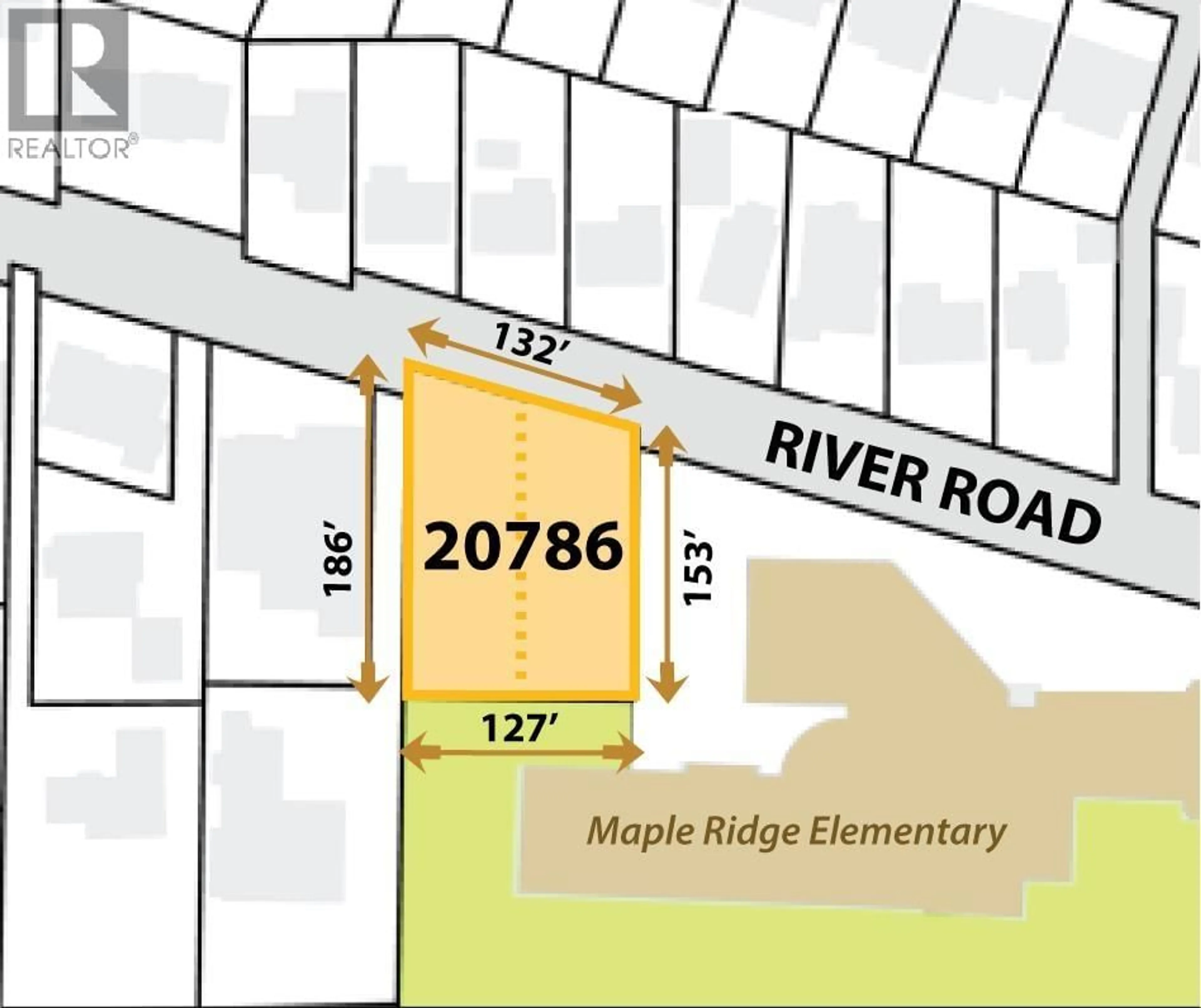 Picture of a map for 20786 RIVER ROAD, Maple Ridge British Columbia V2X1Z7