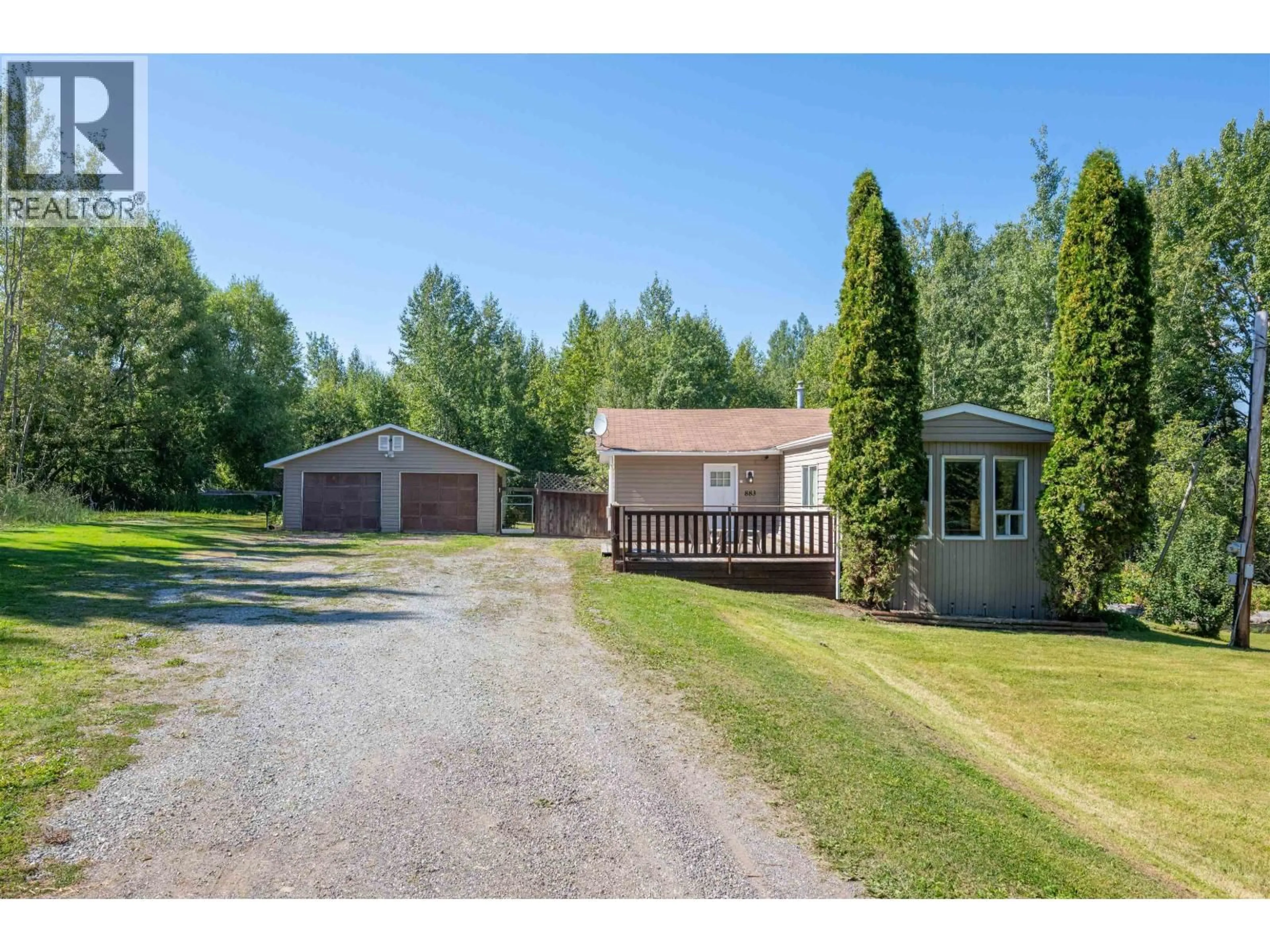 A pic from outside/outdoor area/front of a property/back of a property/a pic from drone, unknown for 883 FOREMAN ROAD, Prince George British Columbia V2K5C5