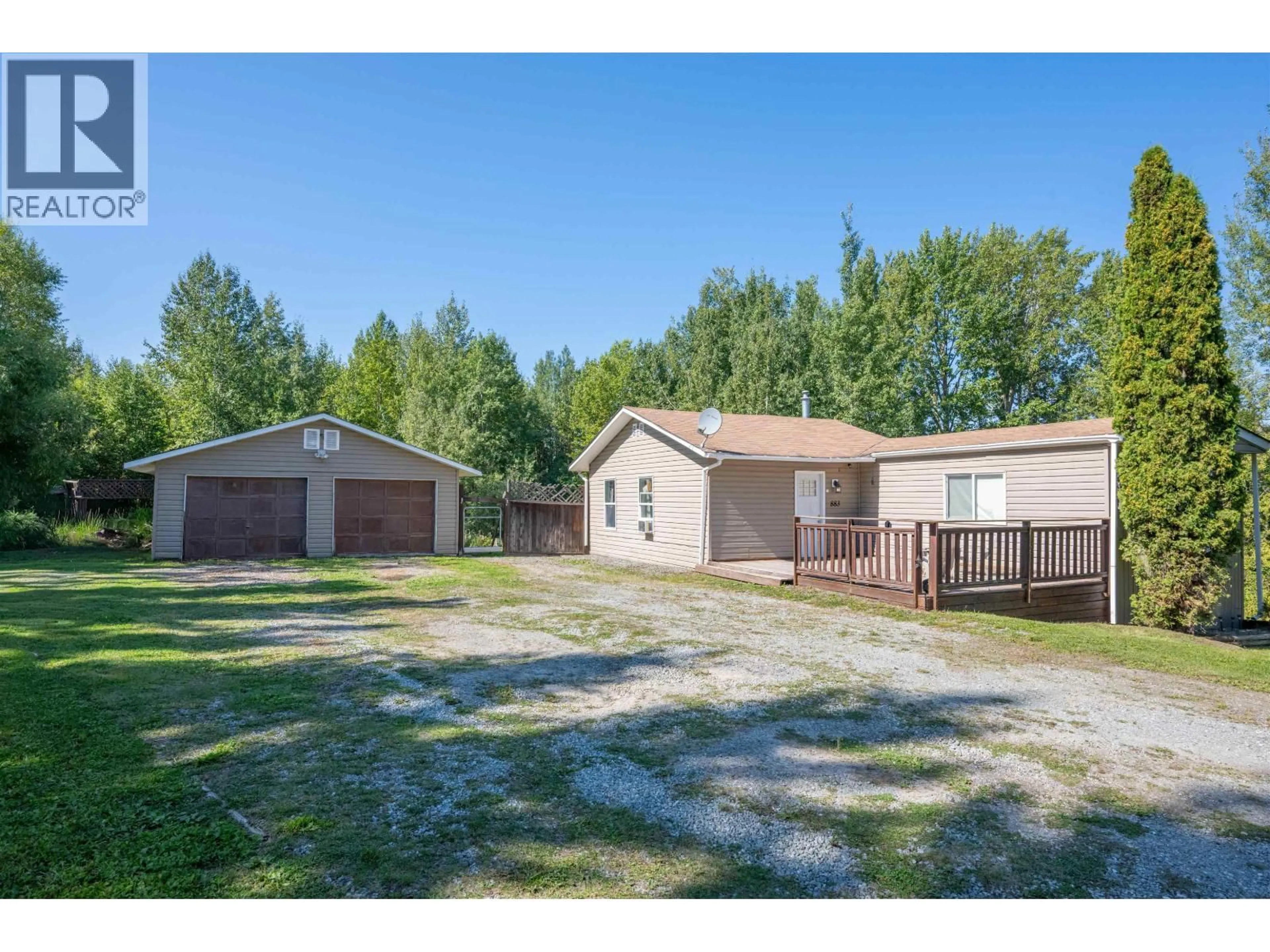 A pic from outside/outdoor area/front of a property/back of a property/a pic from drone, unknown for 883 FOREMAN ROAD, Prince George British Columbia V2K5C5