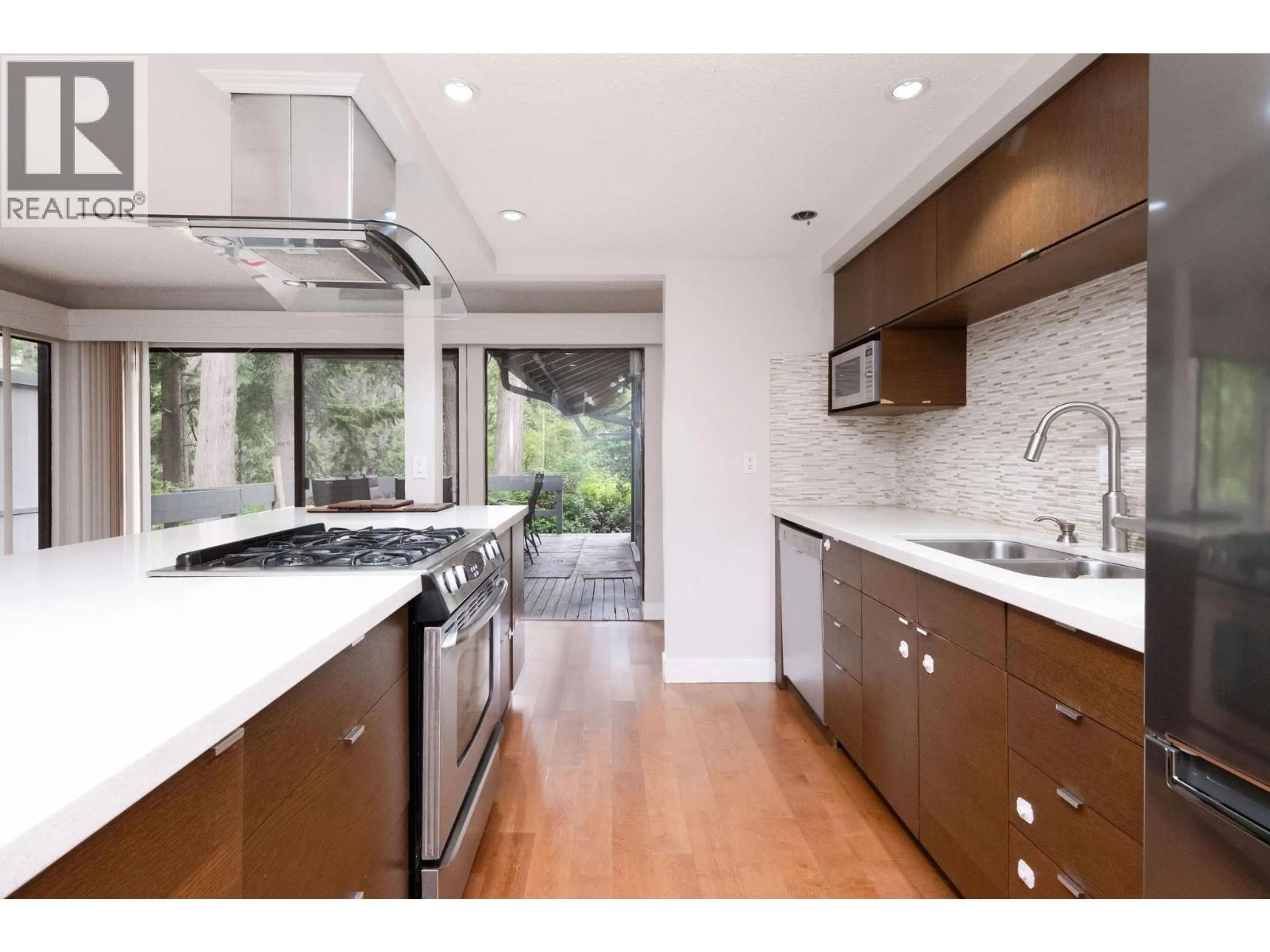 Contemporary kitchen, ceramic/tile floor for 2889 CAPILANO ROAD, North Vancouver British Columbia V7R4H4