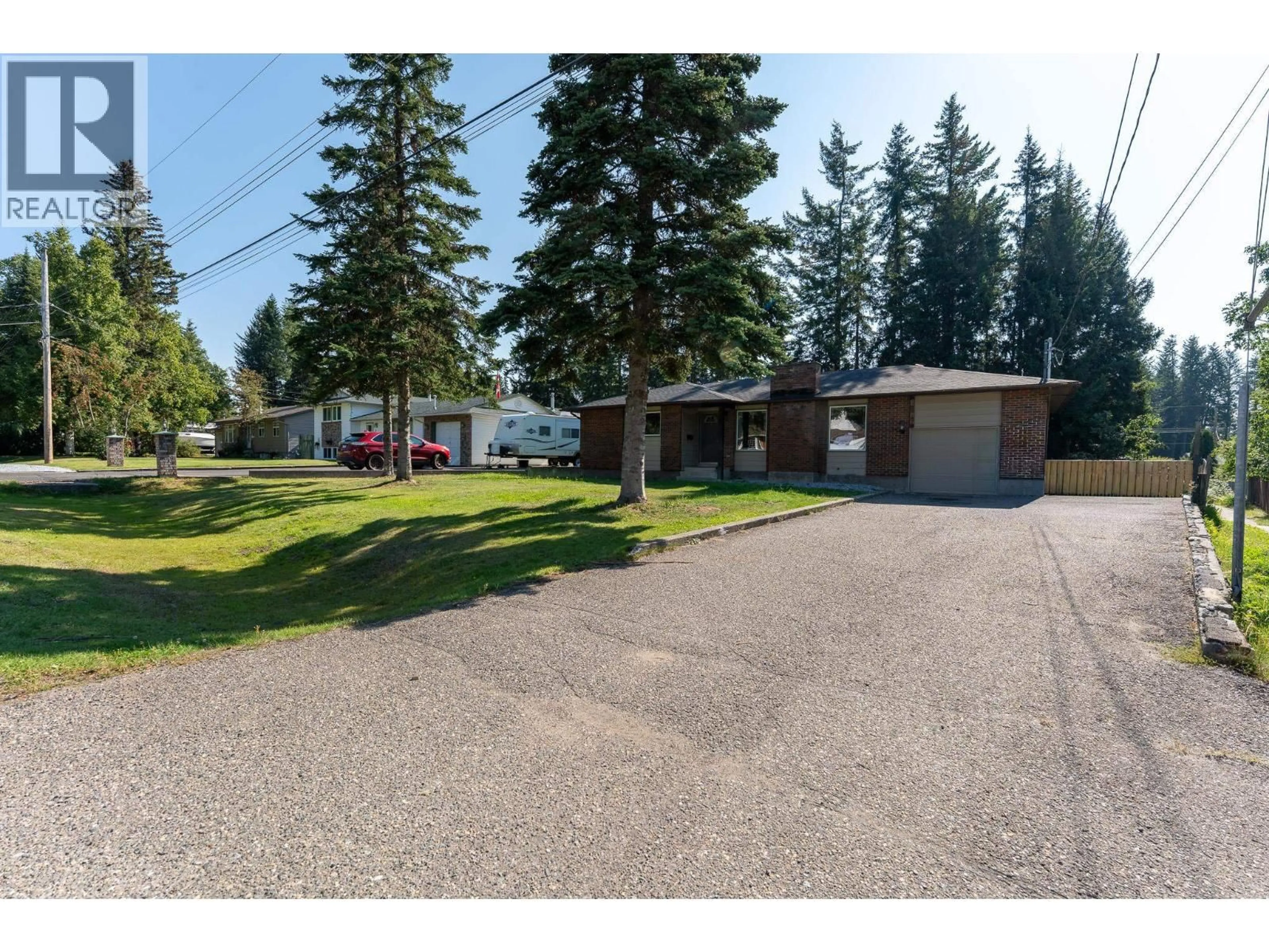 A pic from outside/outdoor area/front of a property/back of a property/a pic from drone, street for 2886 LANGLEY CRESCENT, Prince George British Columbia V2K3J8