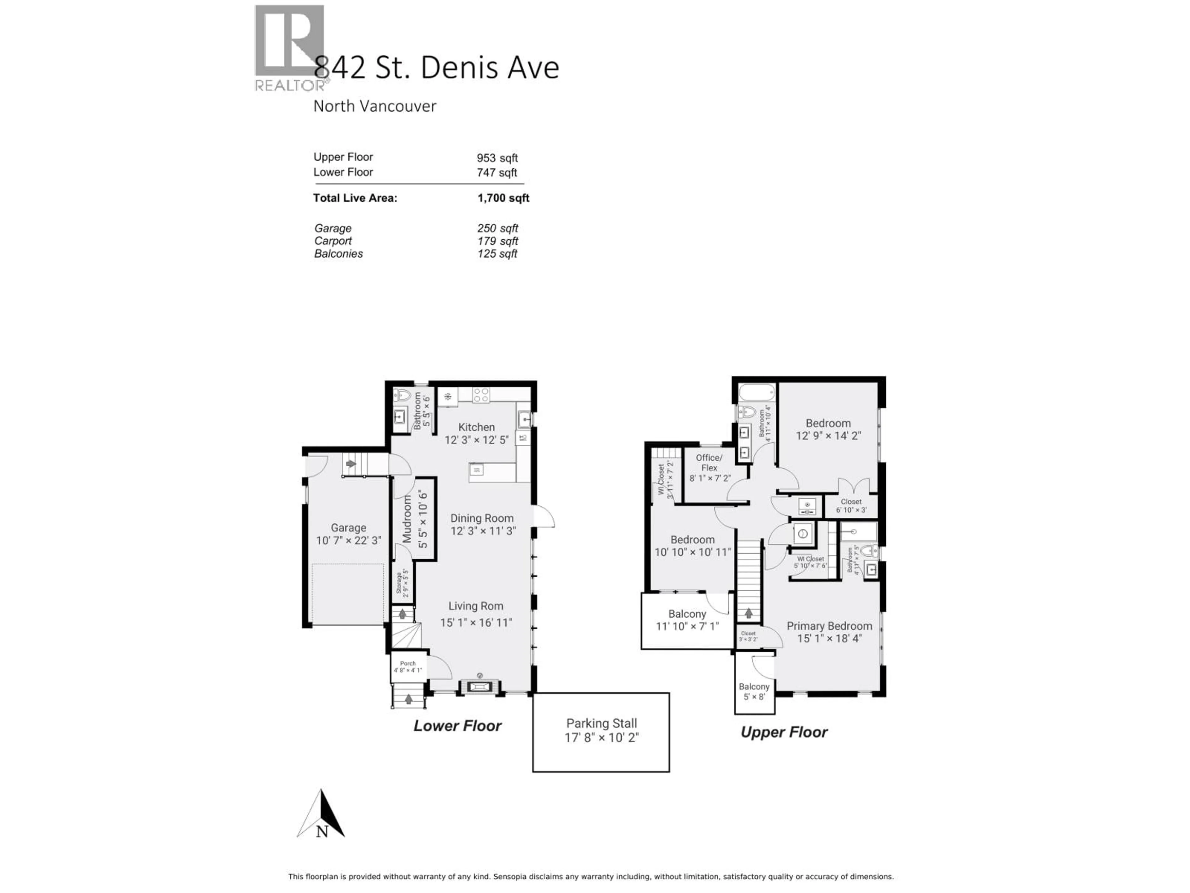 Floor plan for 842 ST. DENIS AVENUE, North Vancouver British Columbia V7J2G4
