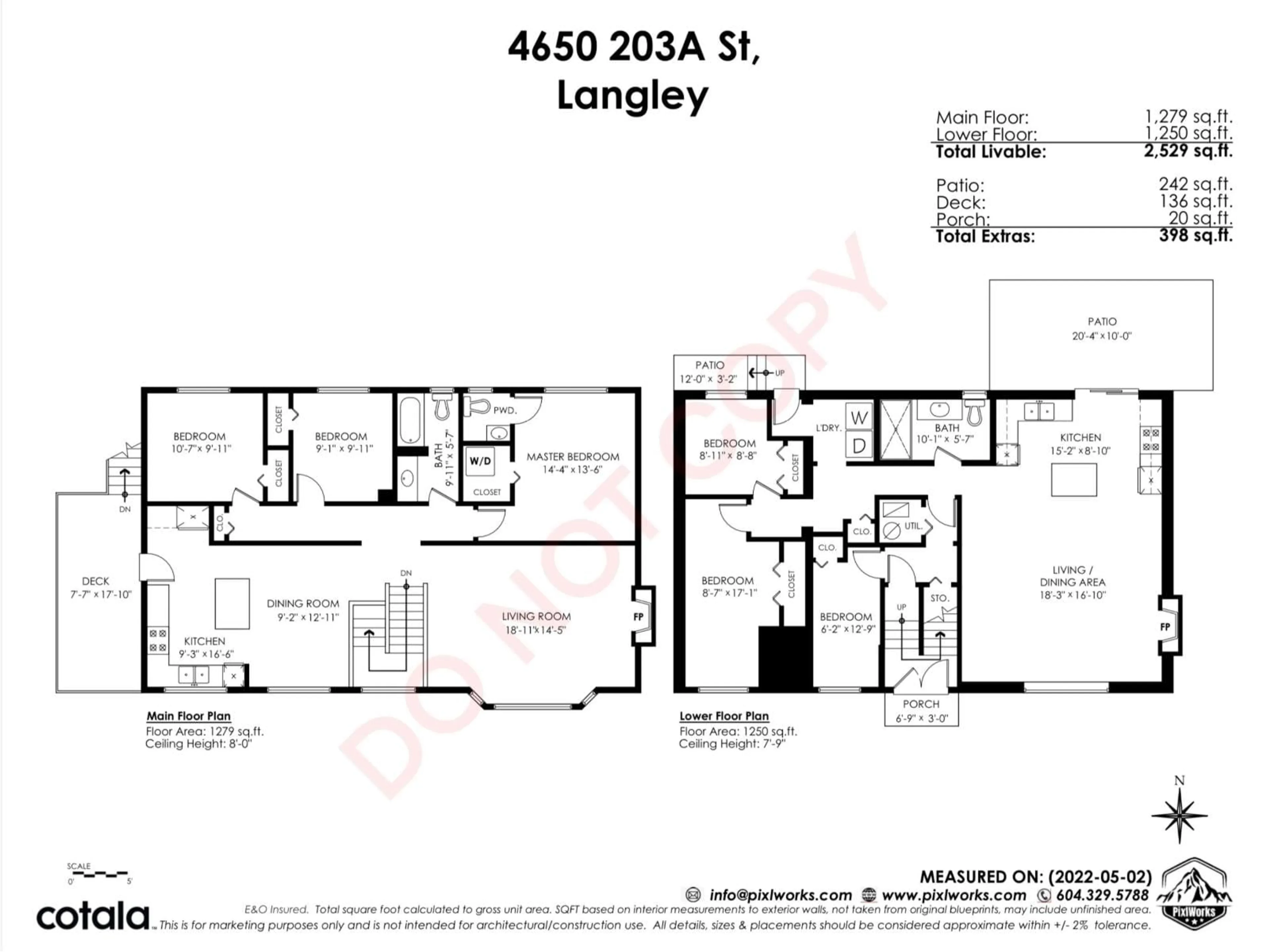 Floor plan for 4650 203A, Langley British Columbia V3A5K1