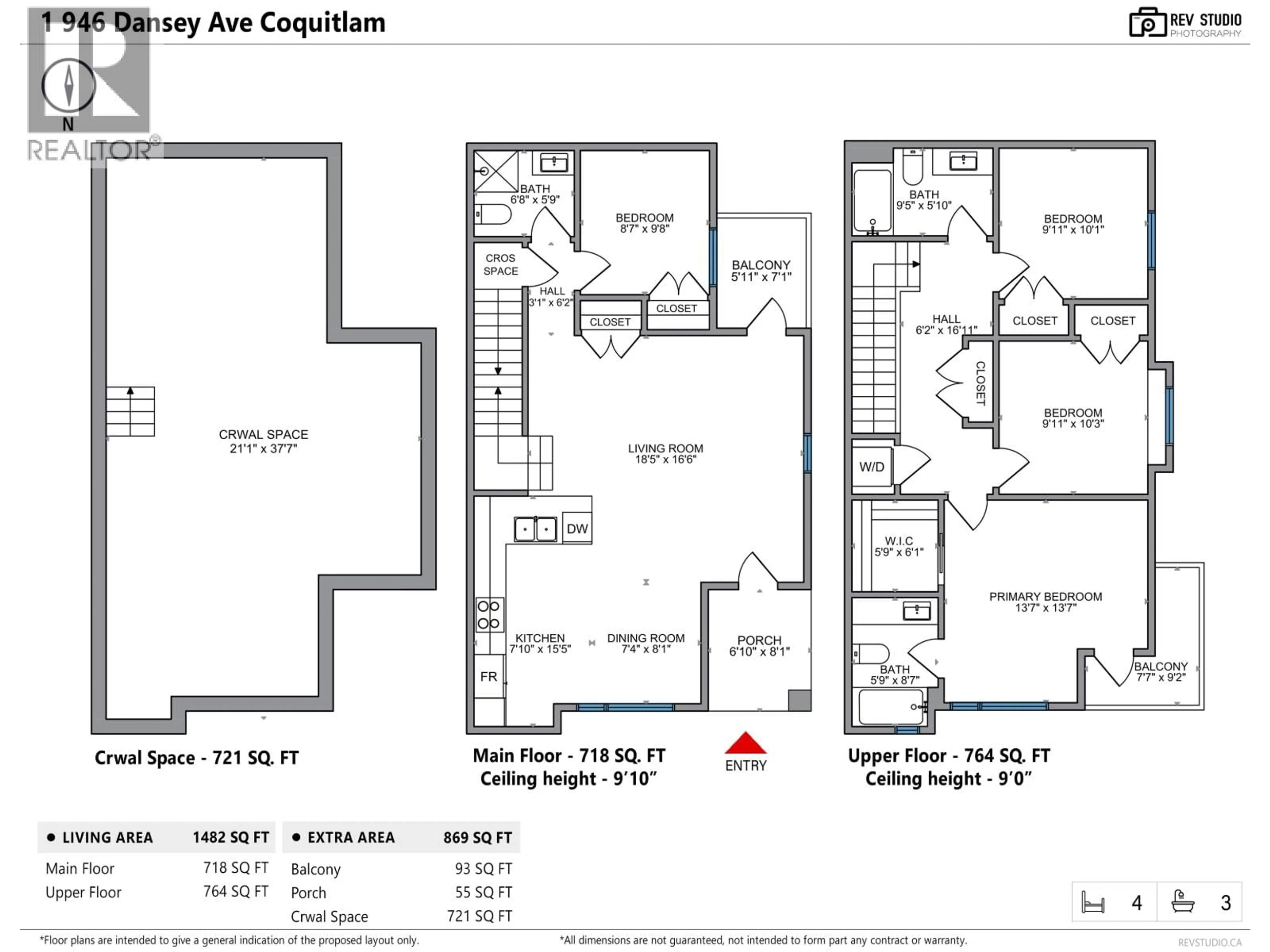 Floor plan for 946 DANSEY AVENUE, Coquitlam British Columbia V3K3G7