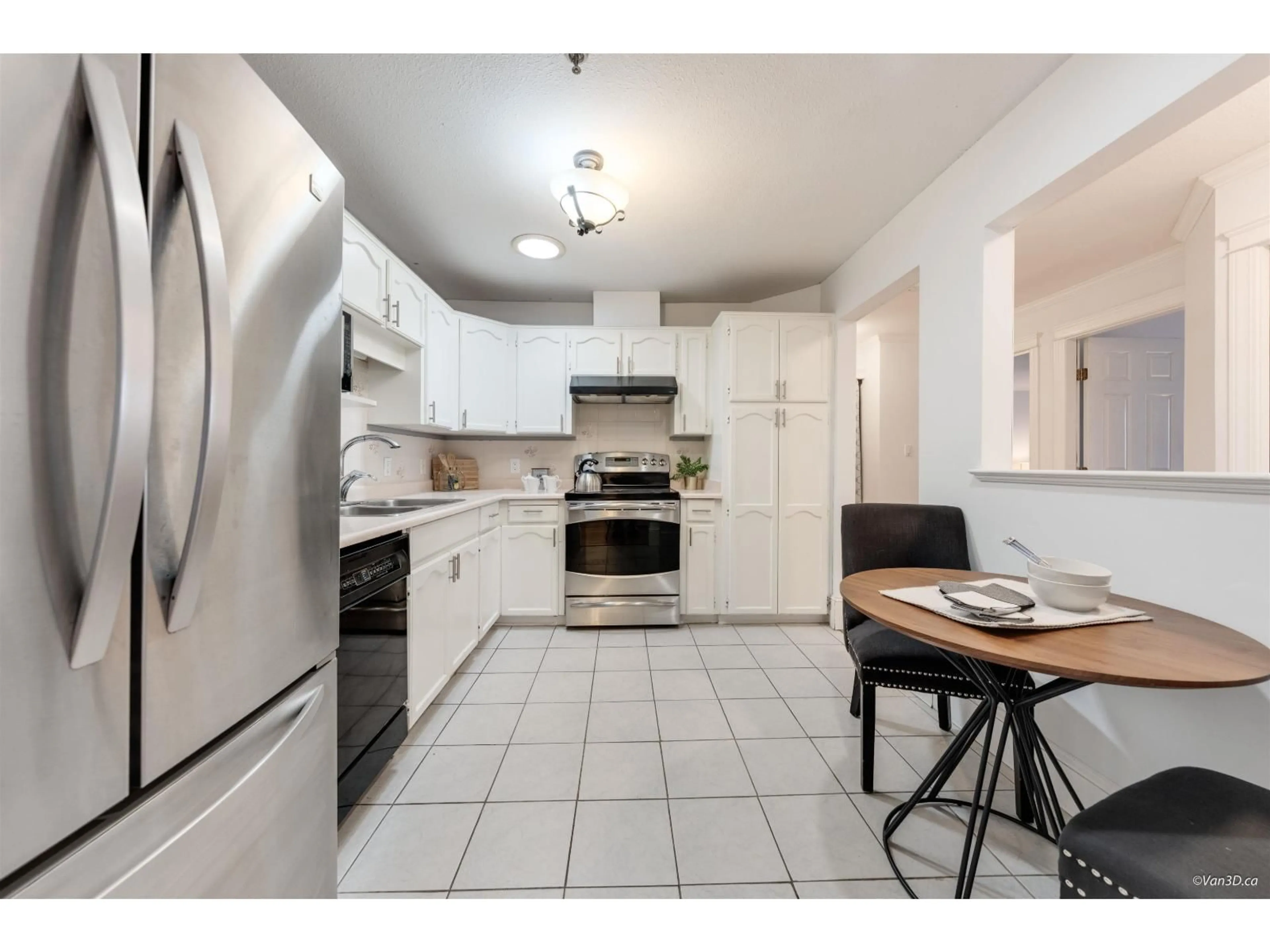 Standard kitchen, ceramic/tile floor for 305 - 5710 201, Langley British Columbia V3A8A8