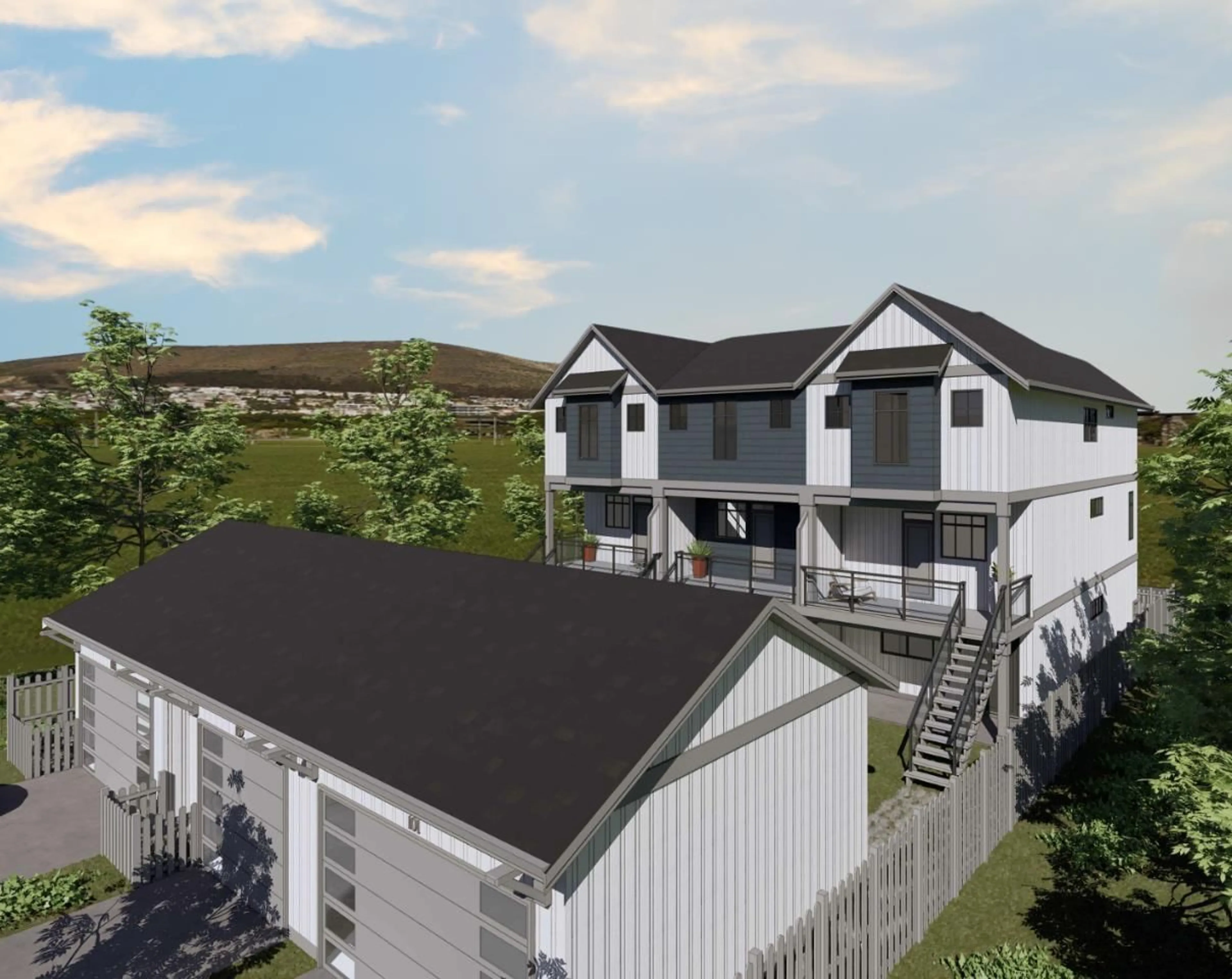 A pic from outside/outdoor area/front of a property/back of a property/a pic from drone, mountain view for 2733 MCCALLUM, Abbotsford British Columbia V2S3R2