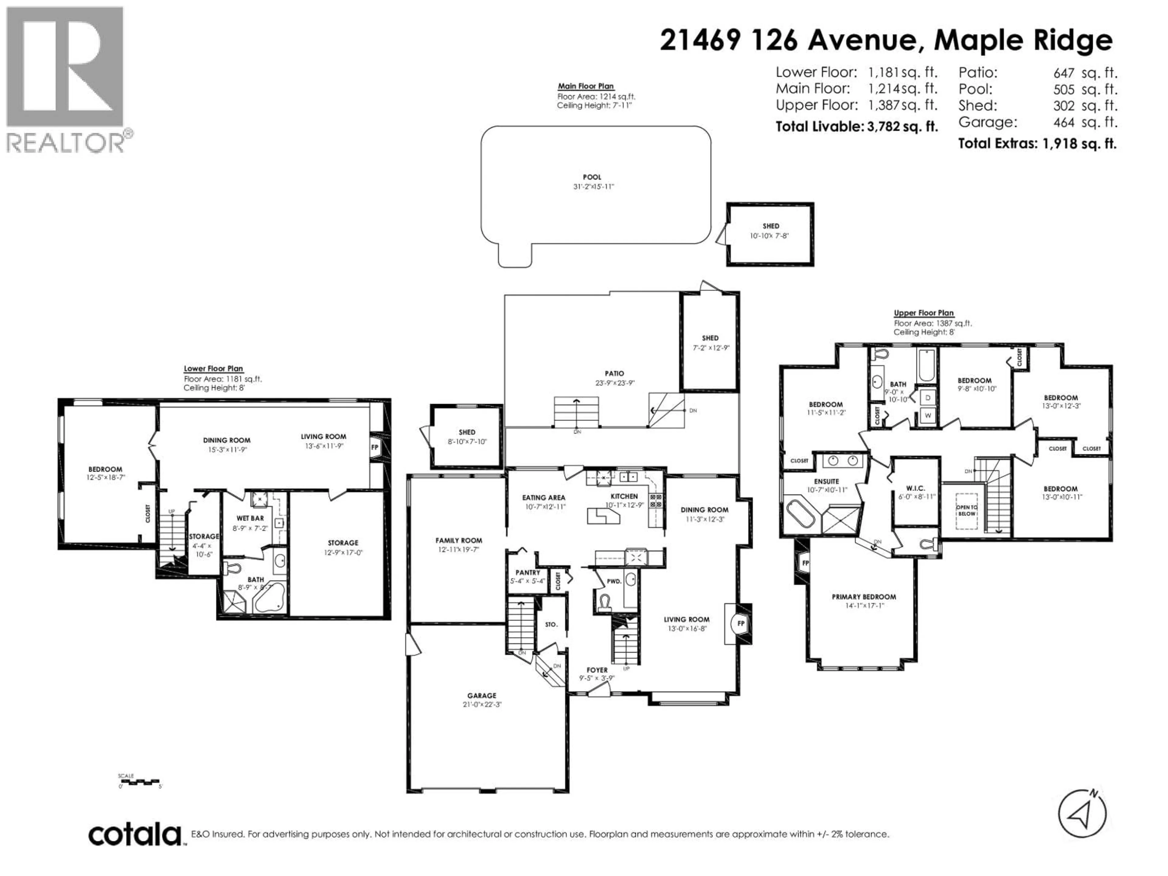 Floor plan for 21469 126 AVENUE, Maple Ridge British Columbia V4R2H4