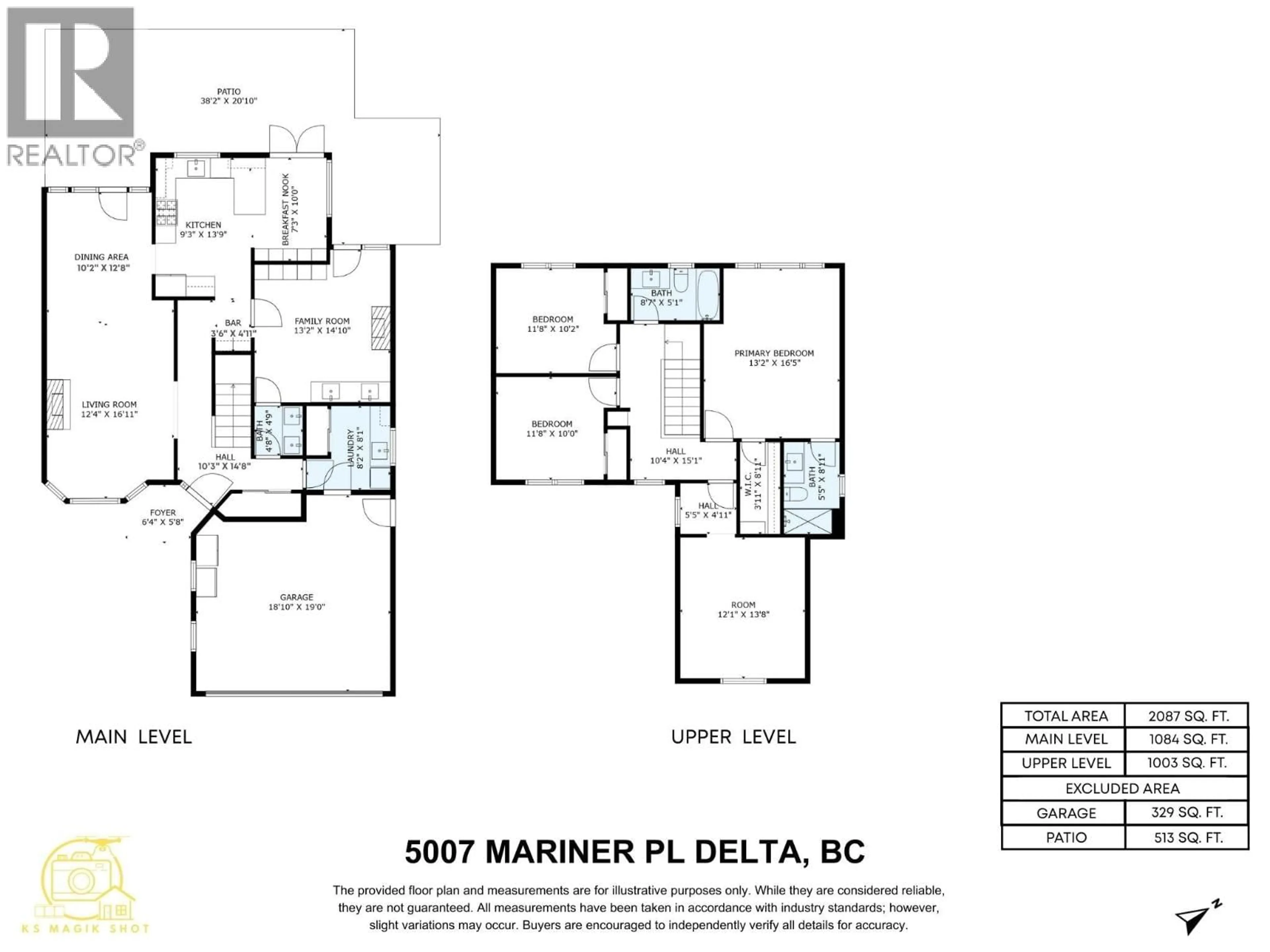 Floor plan for 5007 MARINER PLACE, Delta British Columbia V4K4J4