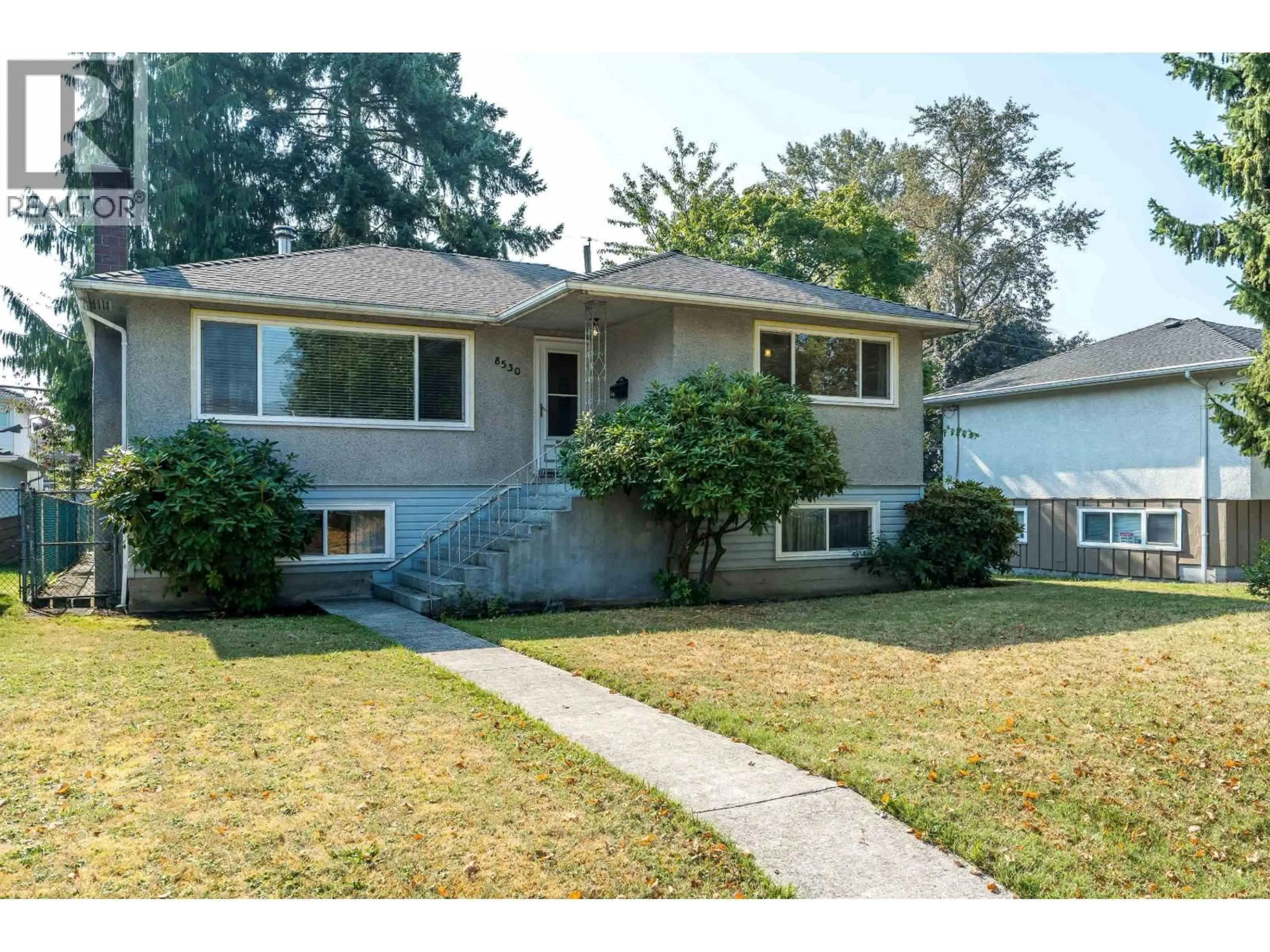 Home with vinyl exterior material, street for 8530 KARRMAN AVENUE, Burnaby British Columbia V3N2M2