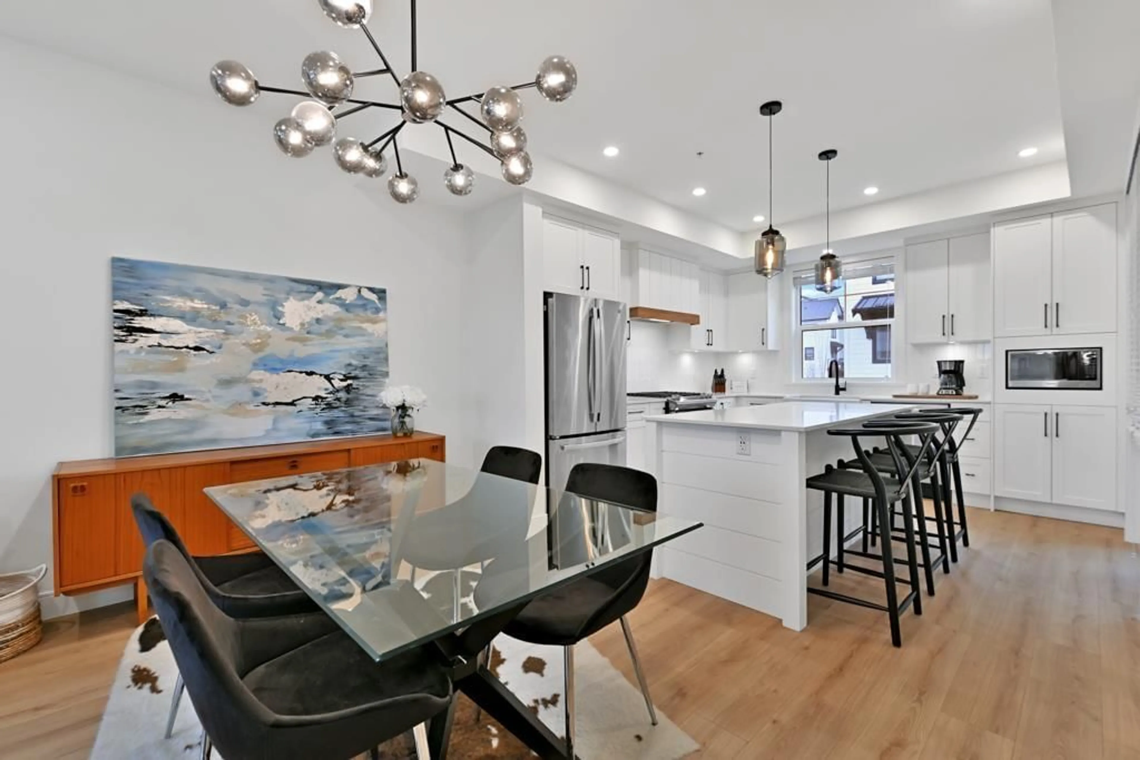 Open concept kitchen, ceramic/tile floor for 8 - 7967 197, Langley British Columbia V2Y3P1