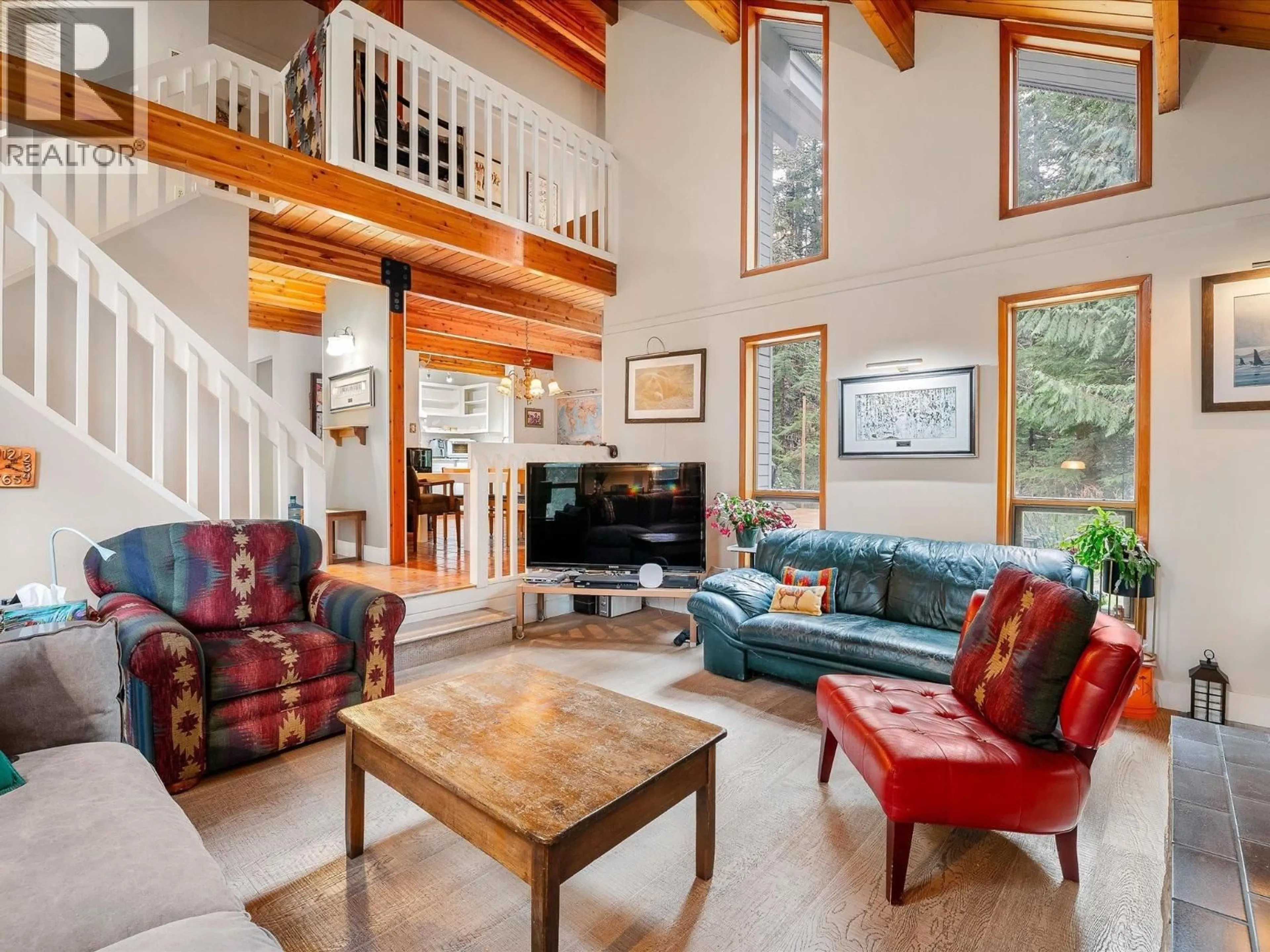 Living room with furniture, wood/laminate floor for 72 BLACK TUSK DRIVE, Whistler British Columbia V8E0A1