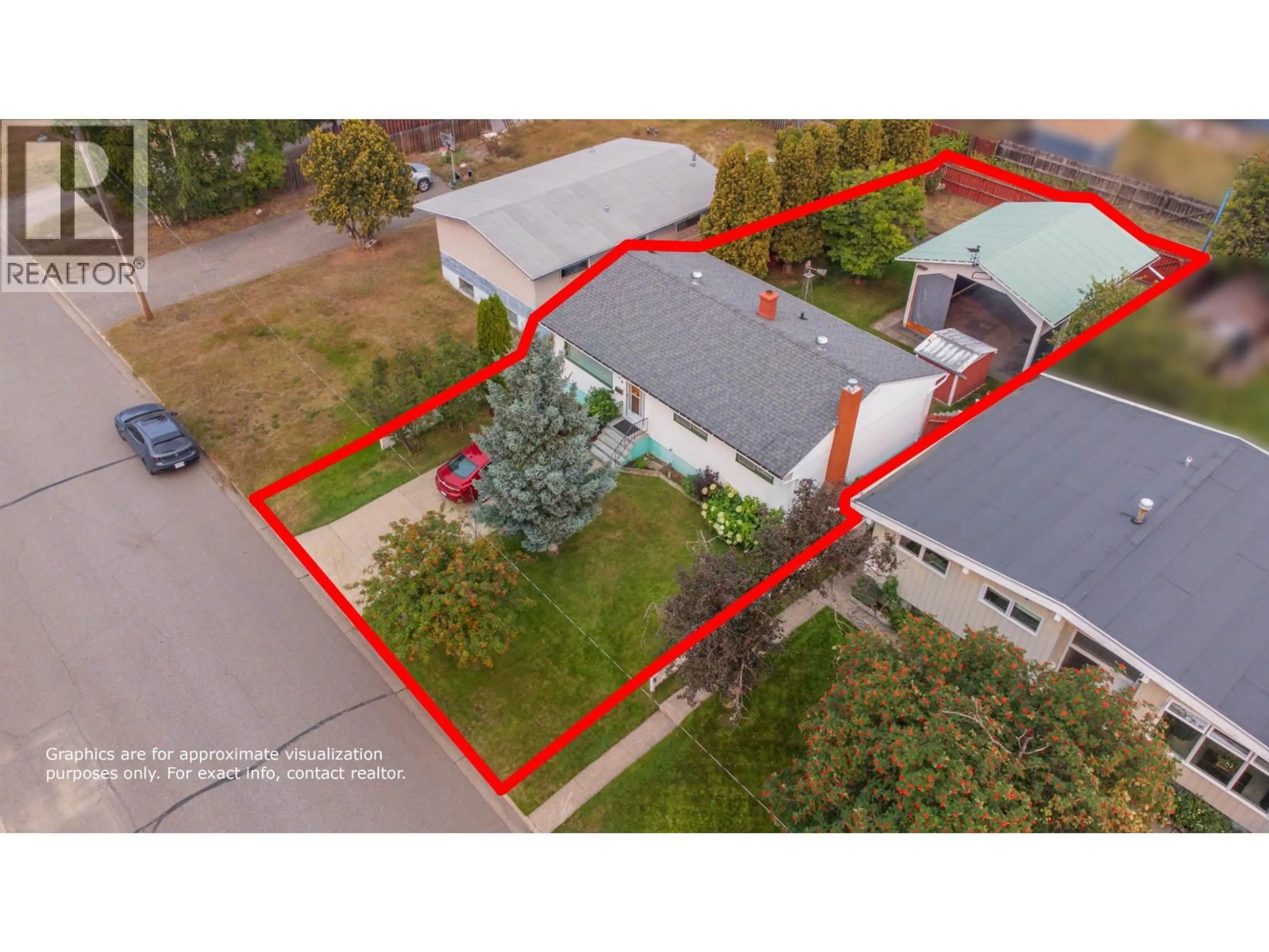 A pic from outside/outdoor area/front of a property/back of a property/a pic from drone, street for 326 NICHOLSON STREET, Prince George British Columbia V2M3L9