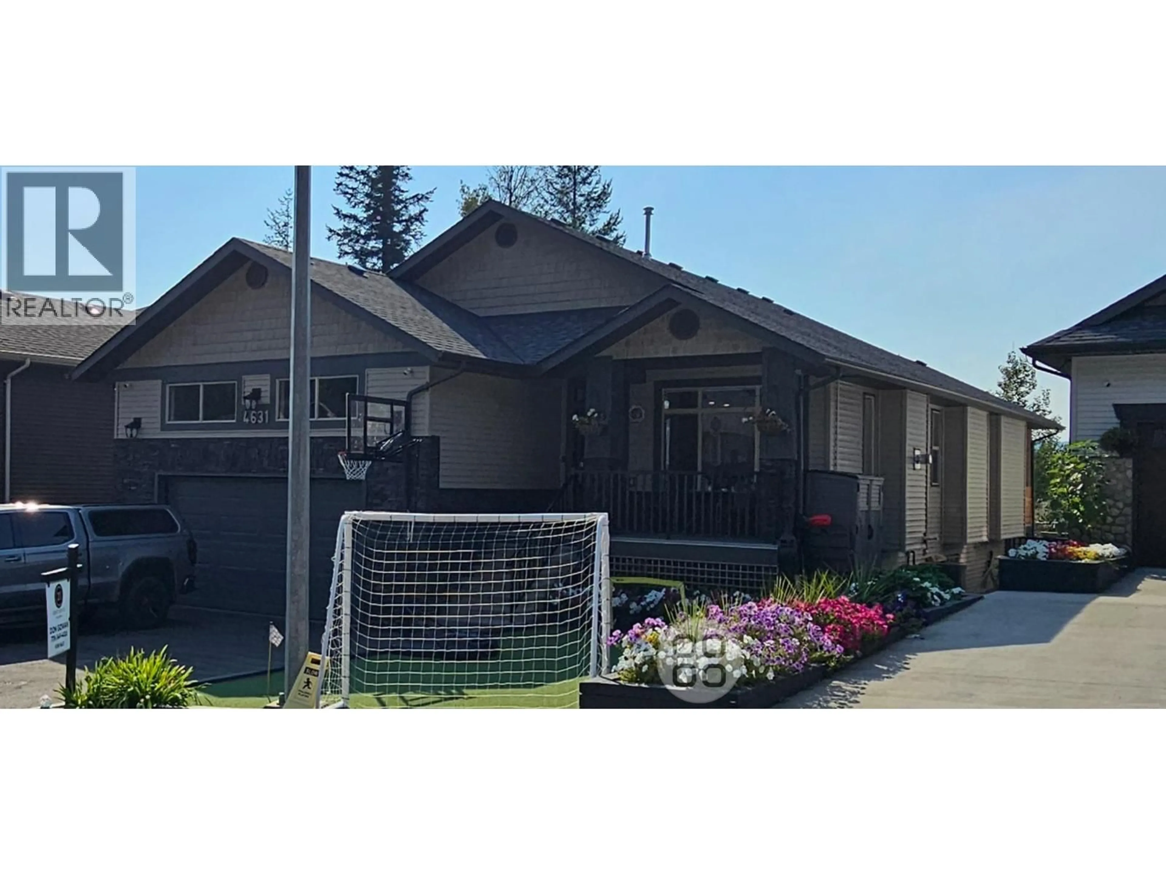 Home with vinyl exterior material, street for 4631 AVTAR PLACE, Prince George British Columbia V2K0A9
